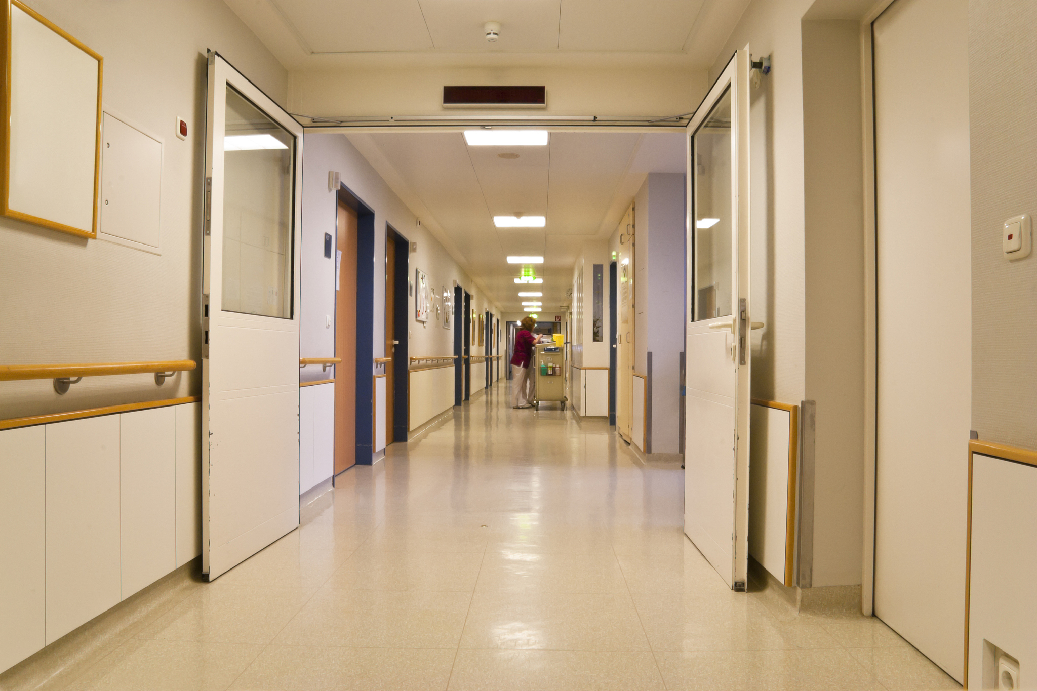 hospital ward corridor
