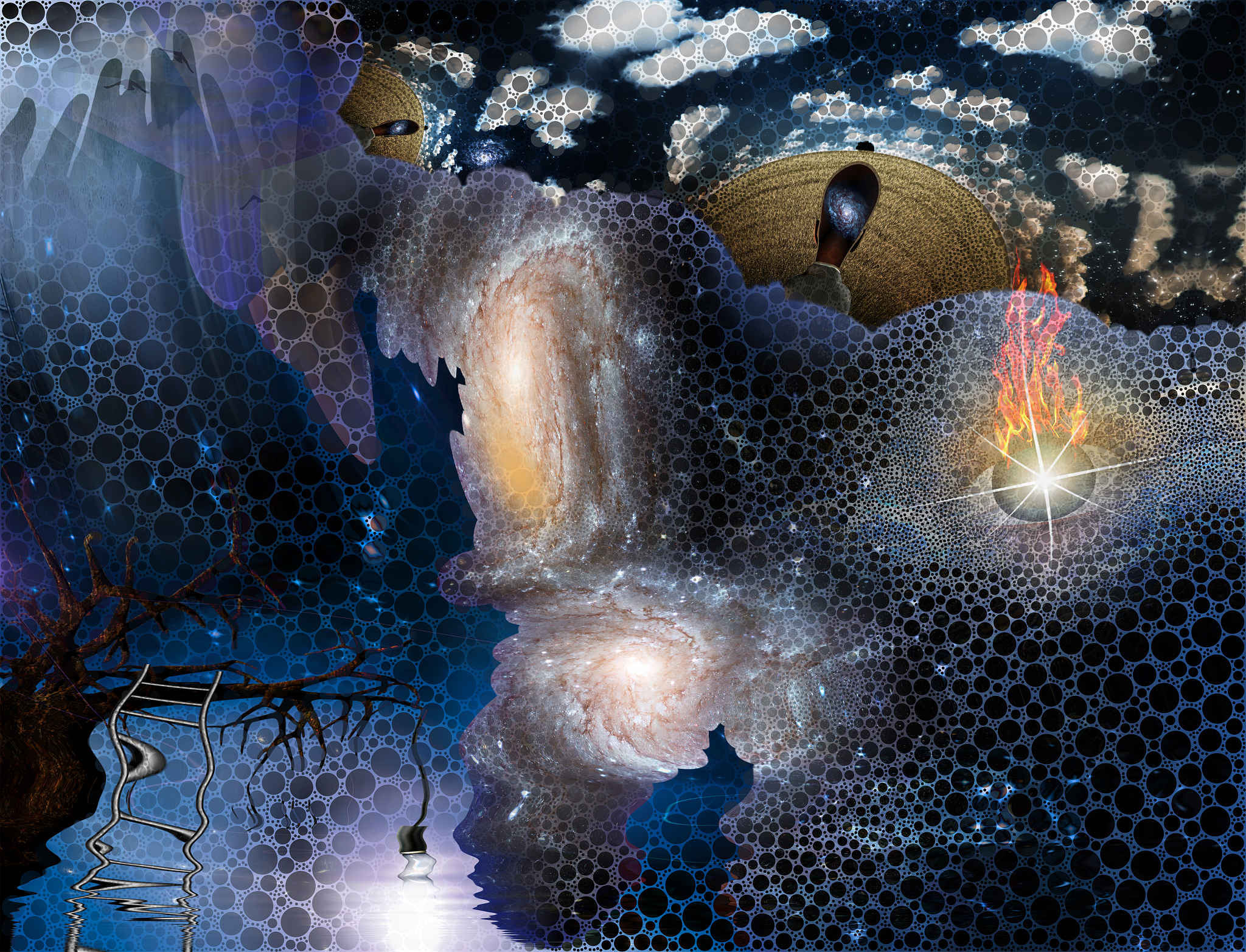 生命不是偶然因素的叠加而是宇宙意志必然的产物。这一观点并不新鲜。前文提到的筑波大学名誉教授村上和雄先生用Something Great即某种伟大之物来表达造物主的存在。村上先生是全世界著名的遗传基因研究的权威。他说从事遗传基因的研究让你不能不这样想：这个宇宙中有超越人类智慧的、不可思议的意志在发挥着作用。无论是人、动物、植物甚至霉菌、大肠杆菌等原始生物其遗传基因全都使用由相同的四个文字组成的密码来