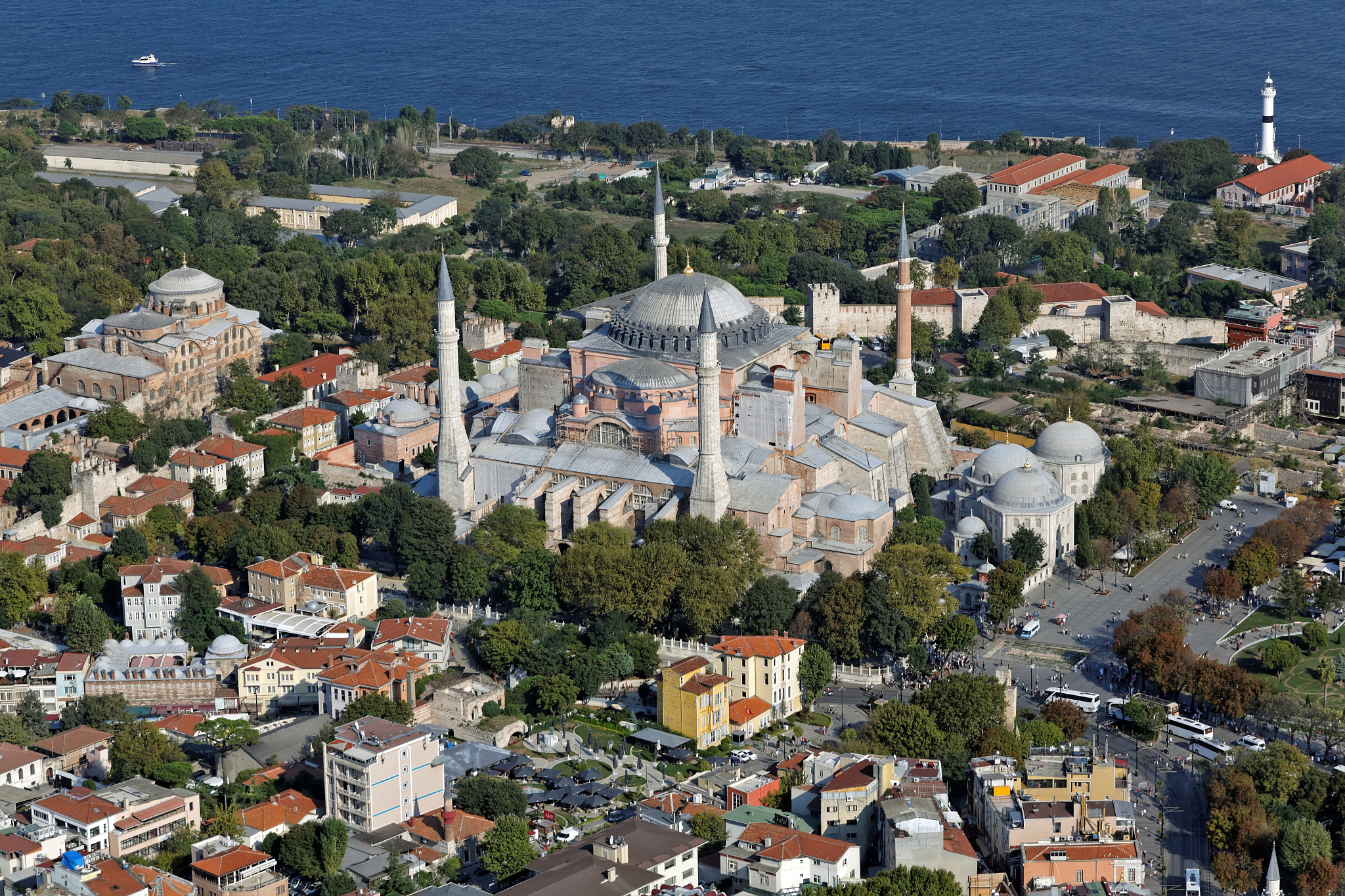 hagia sophia aerial view