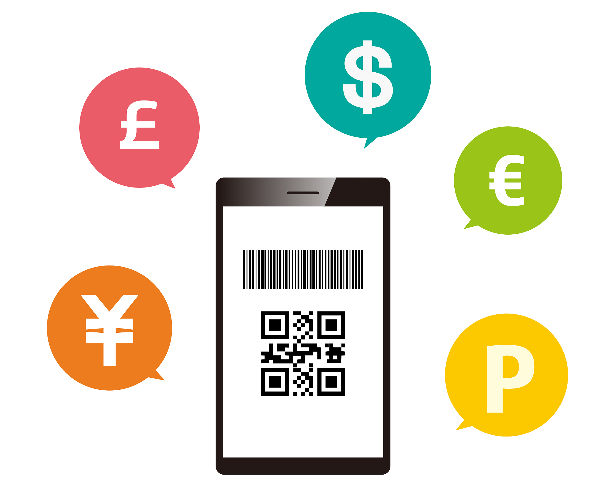 qr code payment vector illustration.