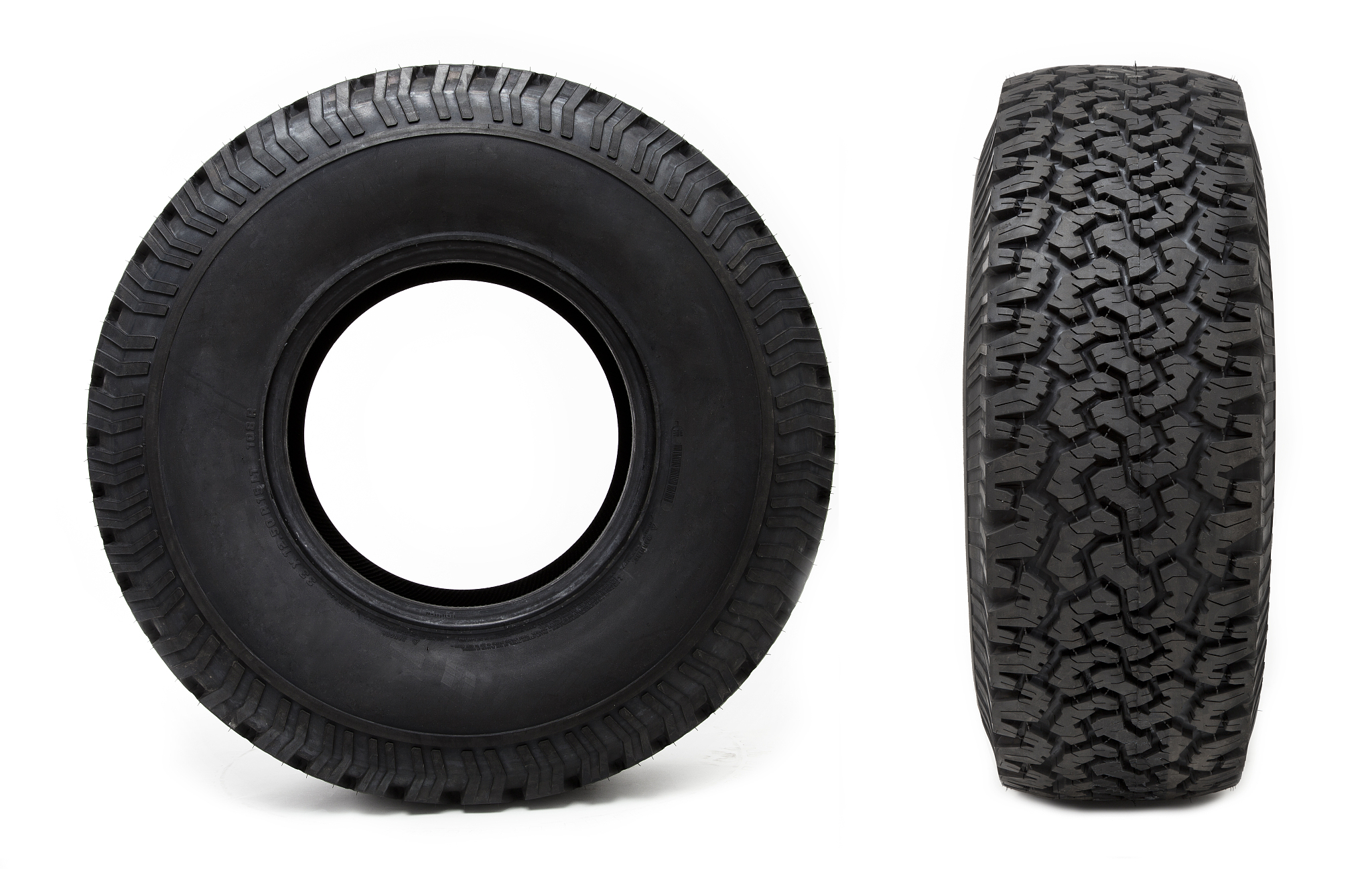 two car tyres
