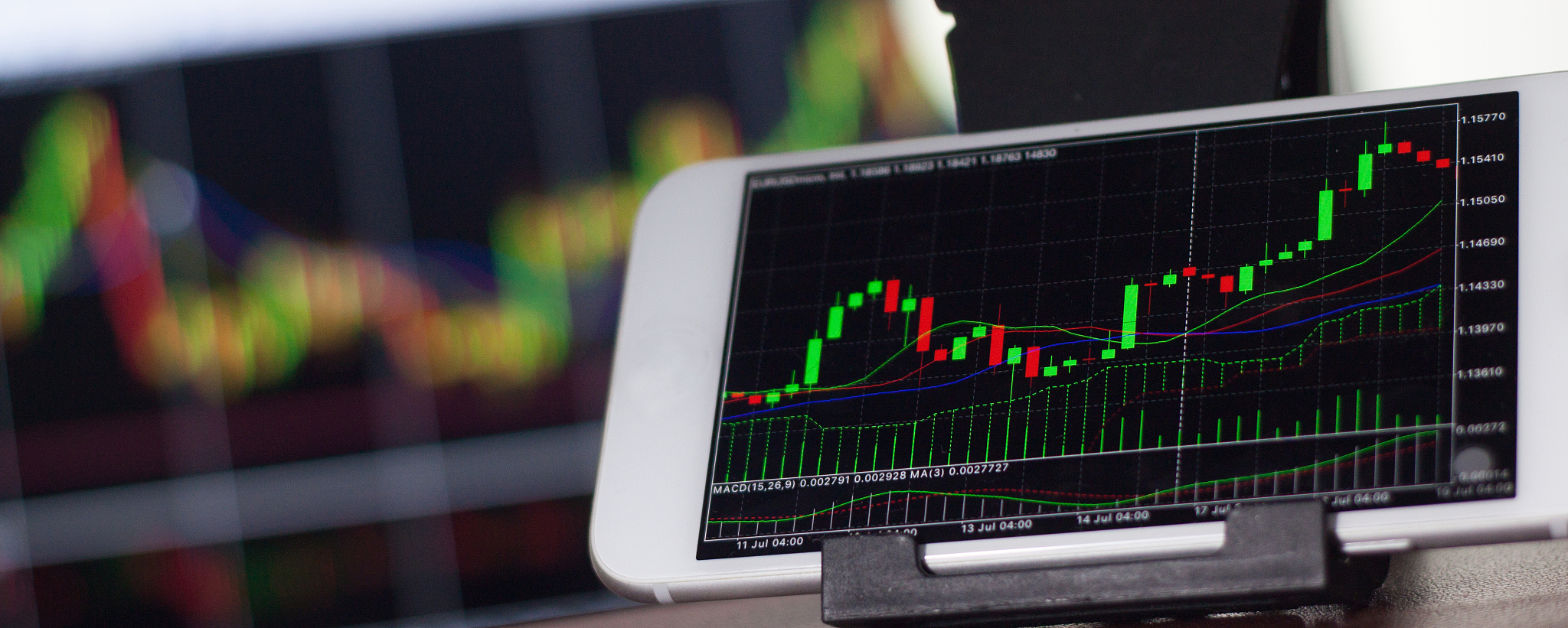 graph forex on mobile phone