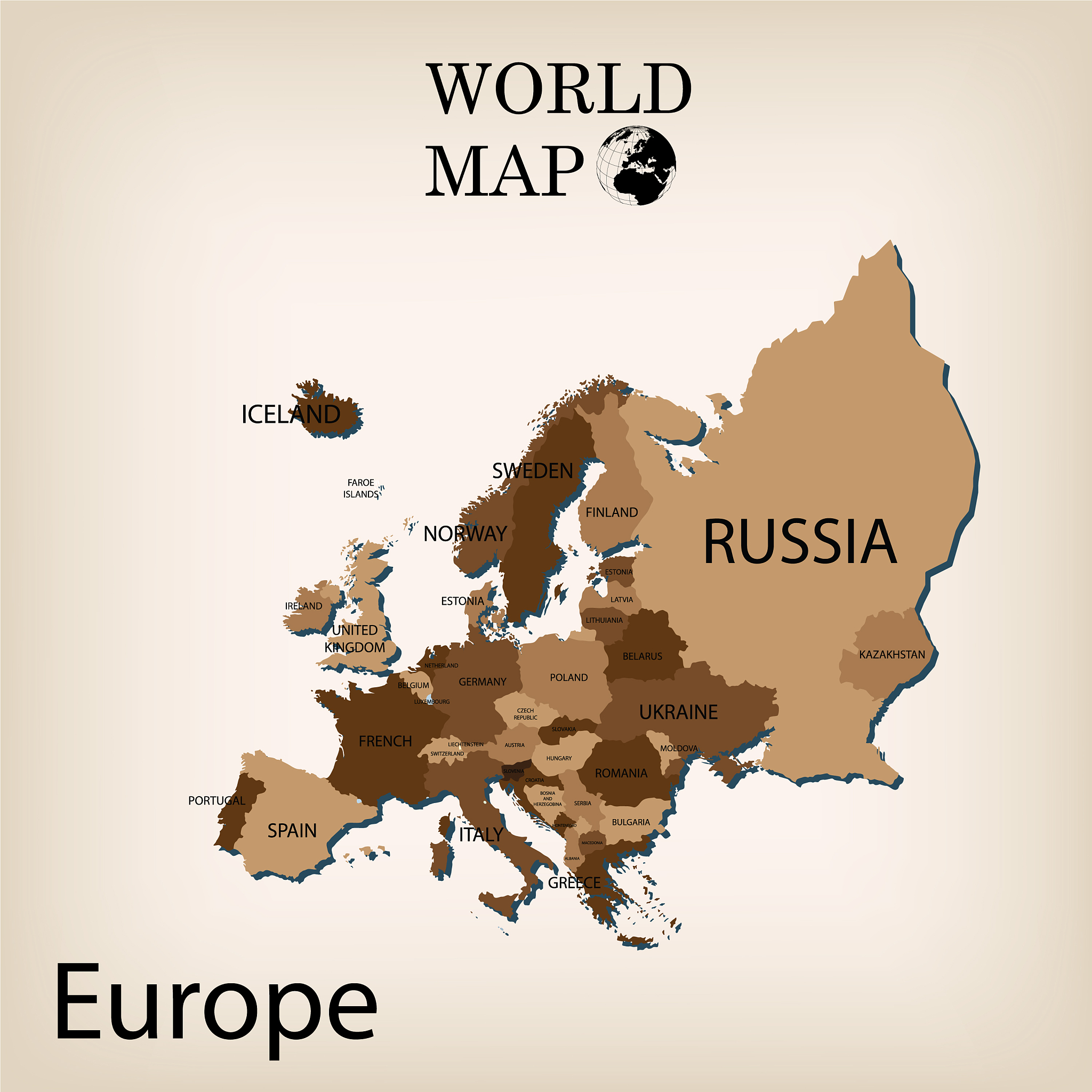 world map europe