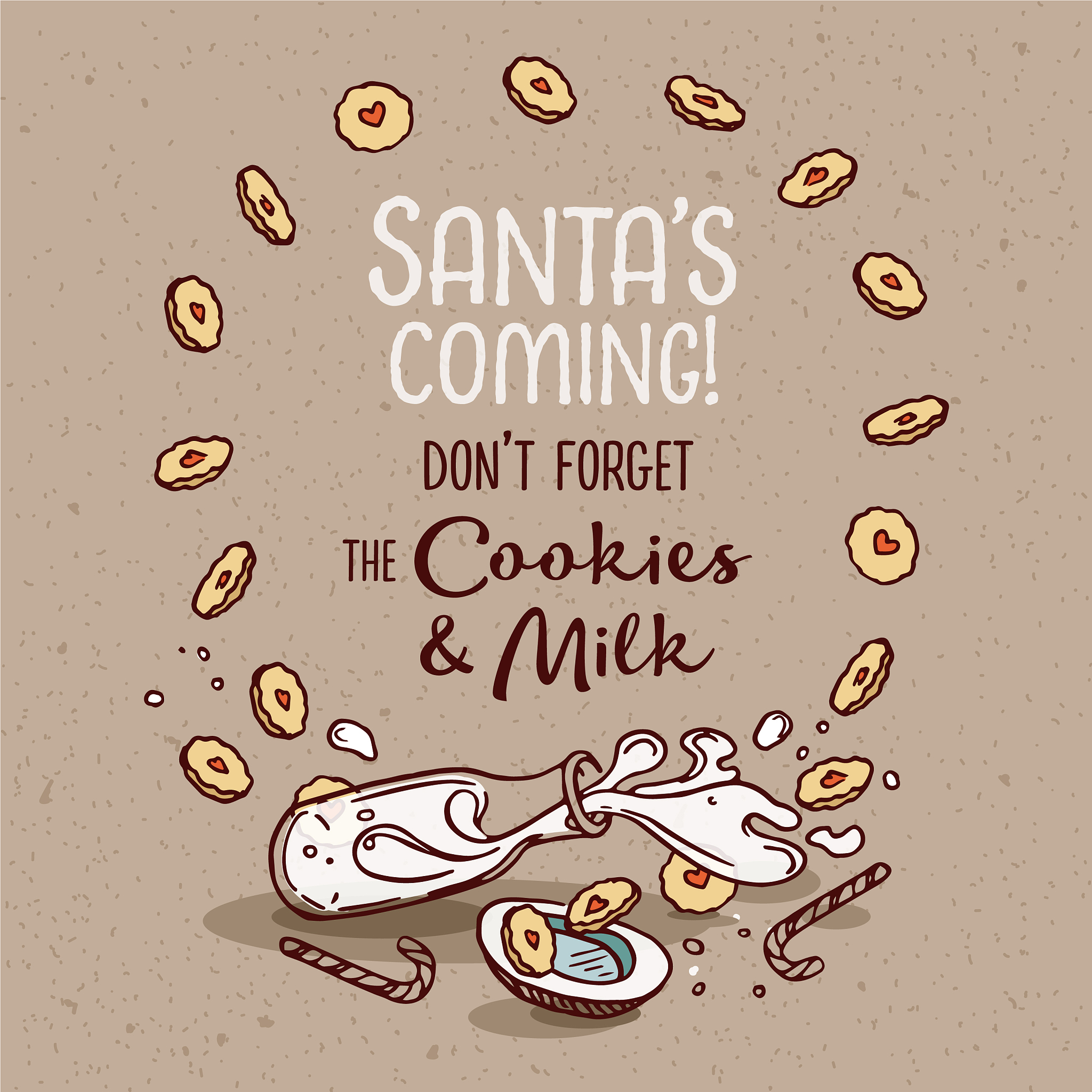 poster santa is coming