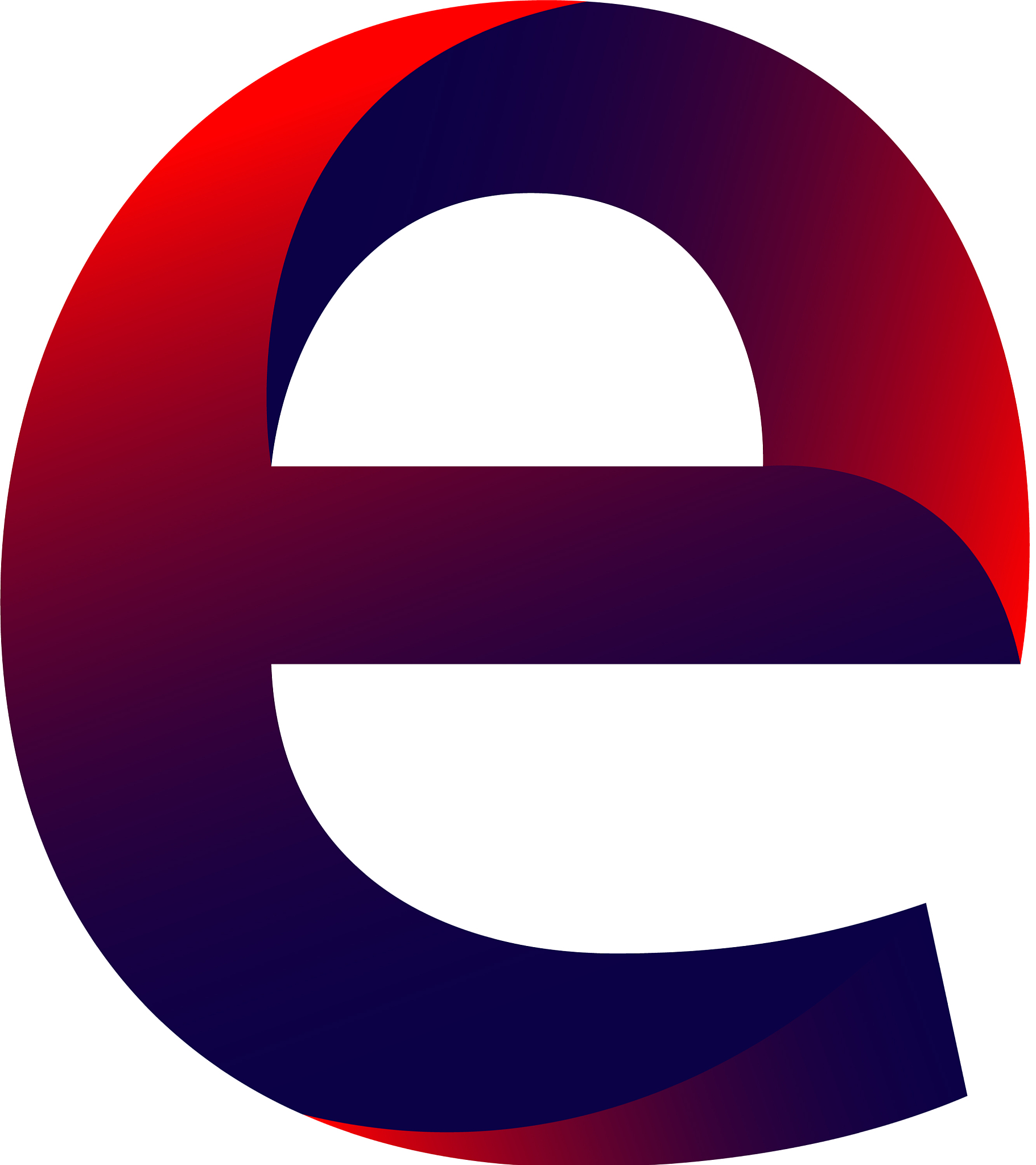 e letter logo template design
