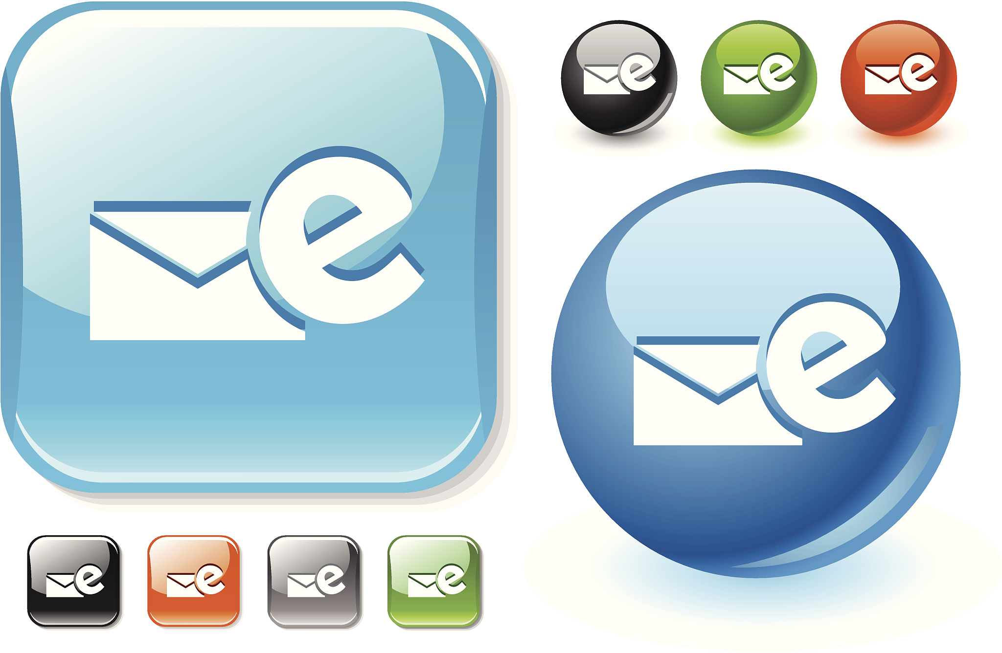 email glossy icon