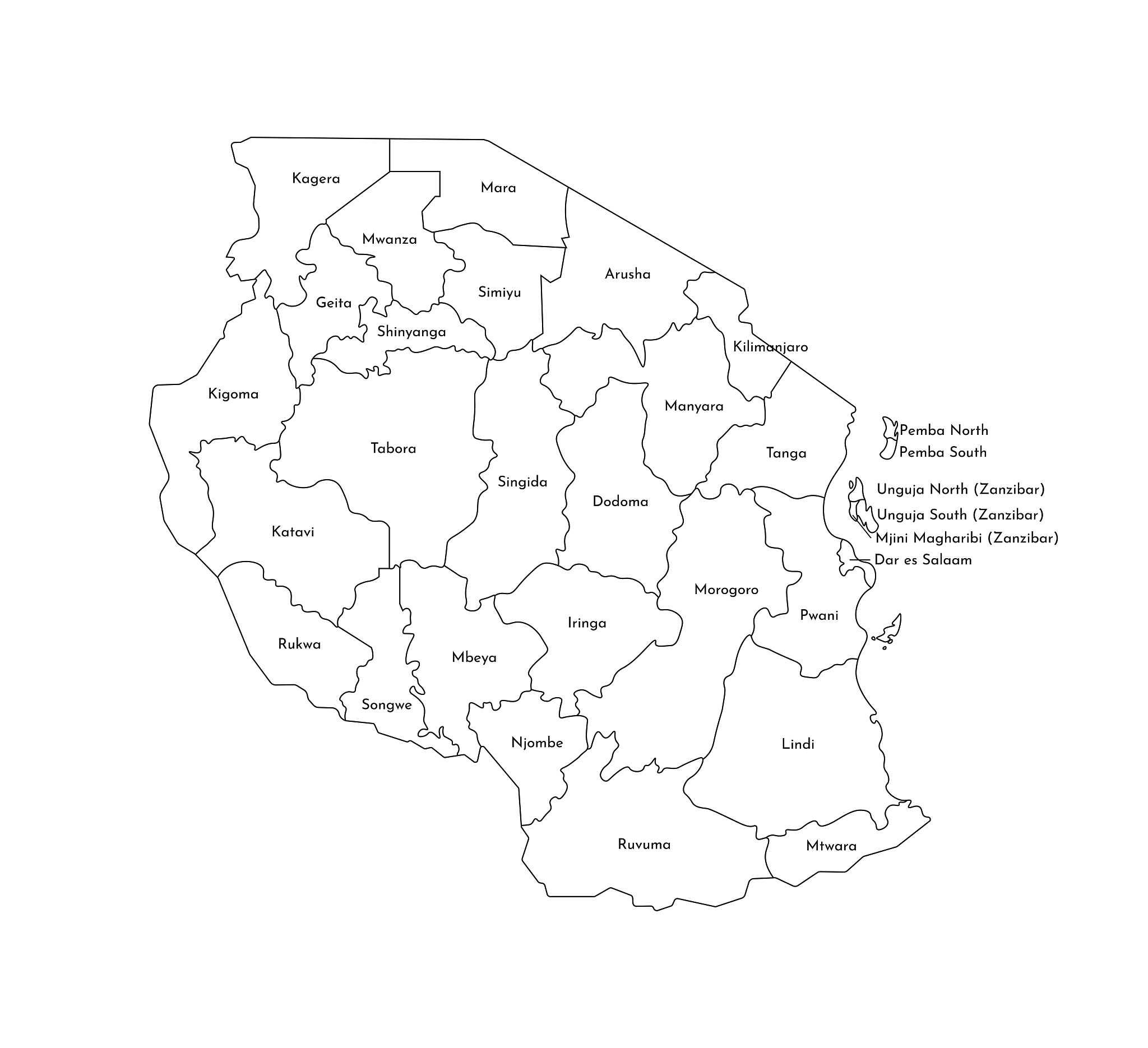 vector isolated illustration of simplified administrative map of