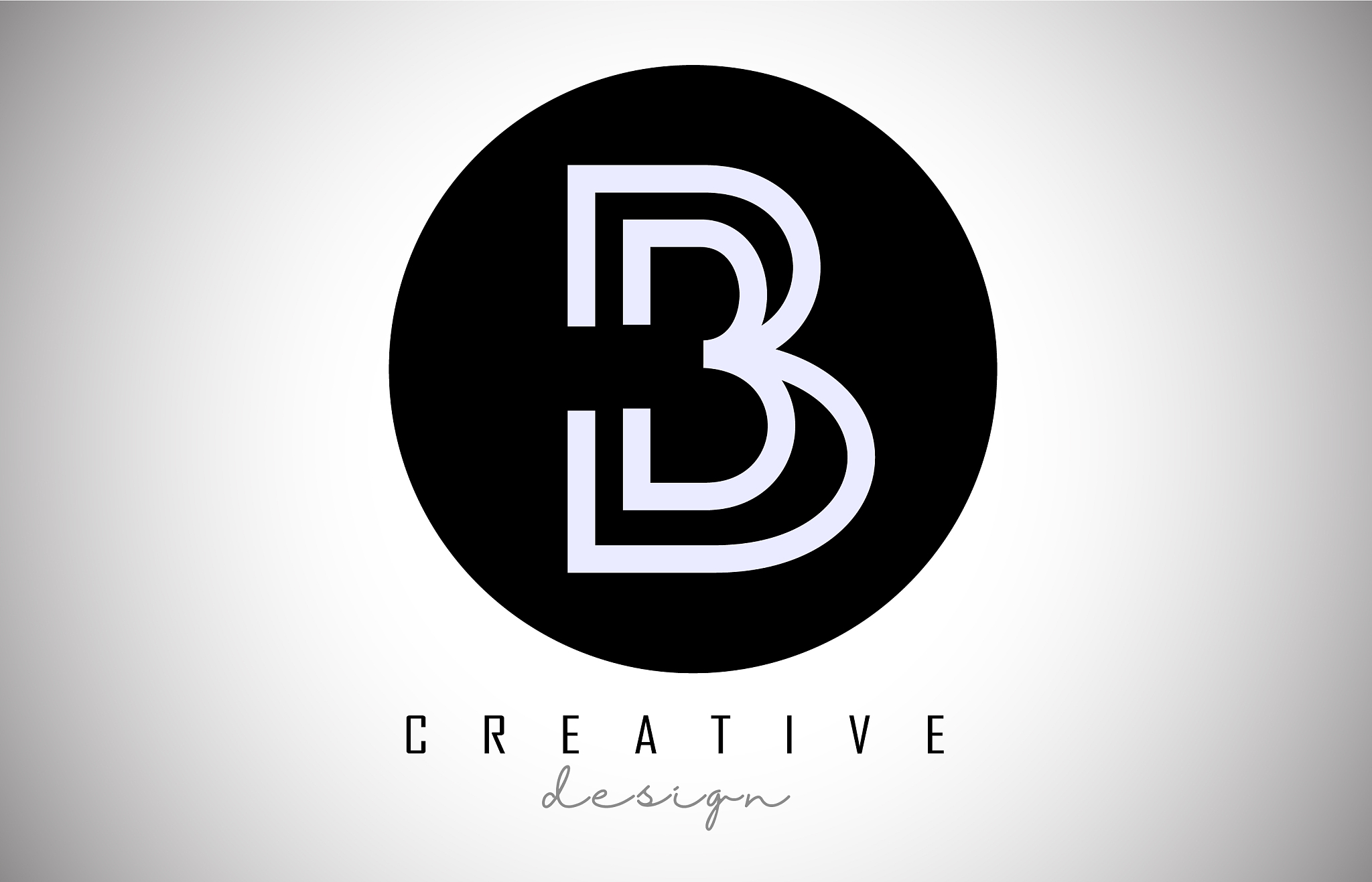 b letter logo monogram design creative b letter