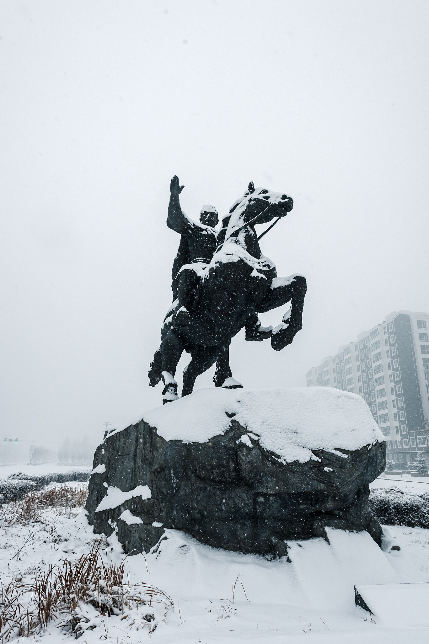 雪中的汉光武帝刘秀
