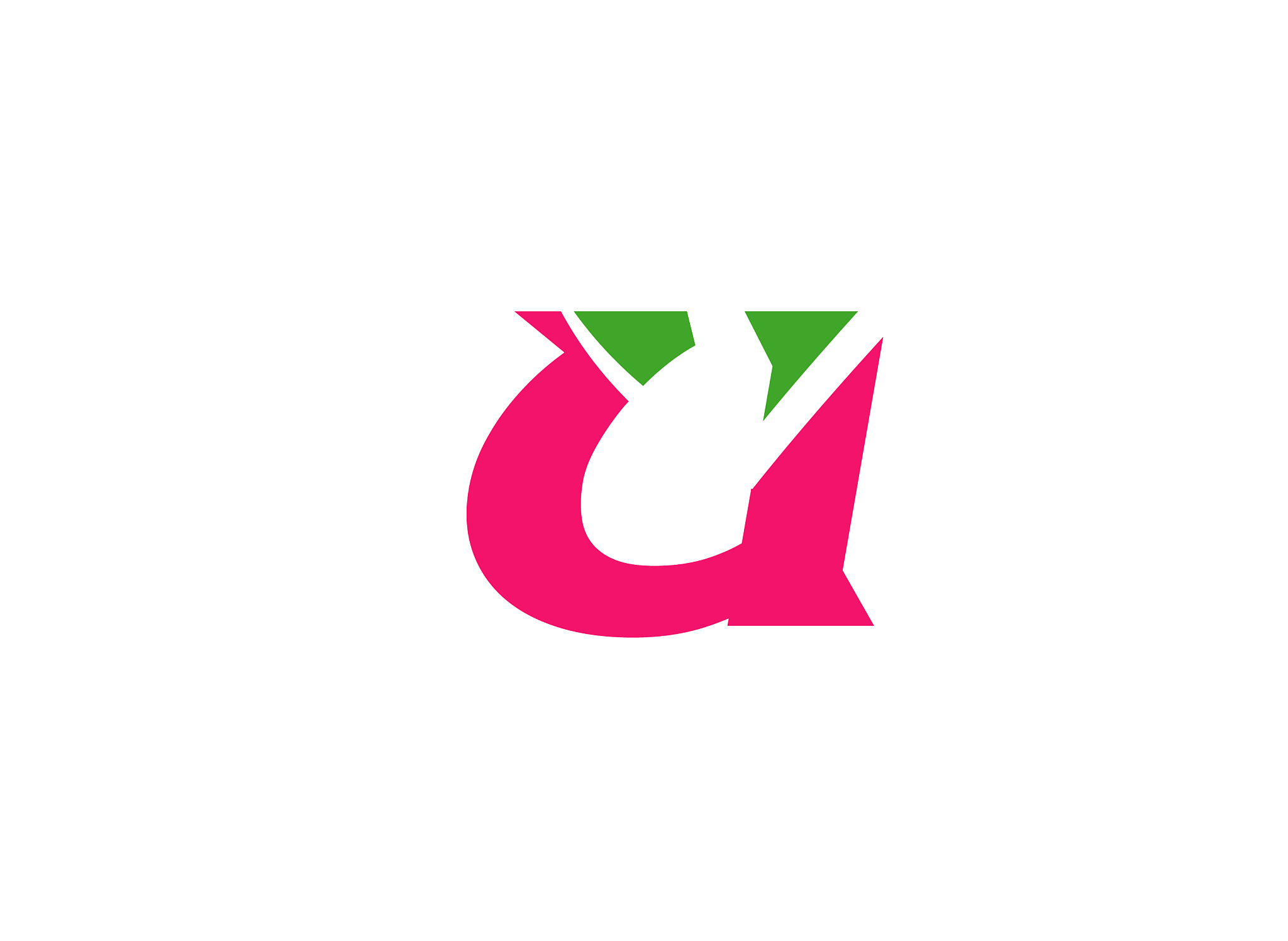letter u logo icon design template elements