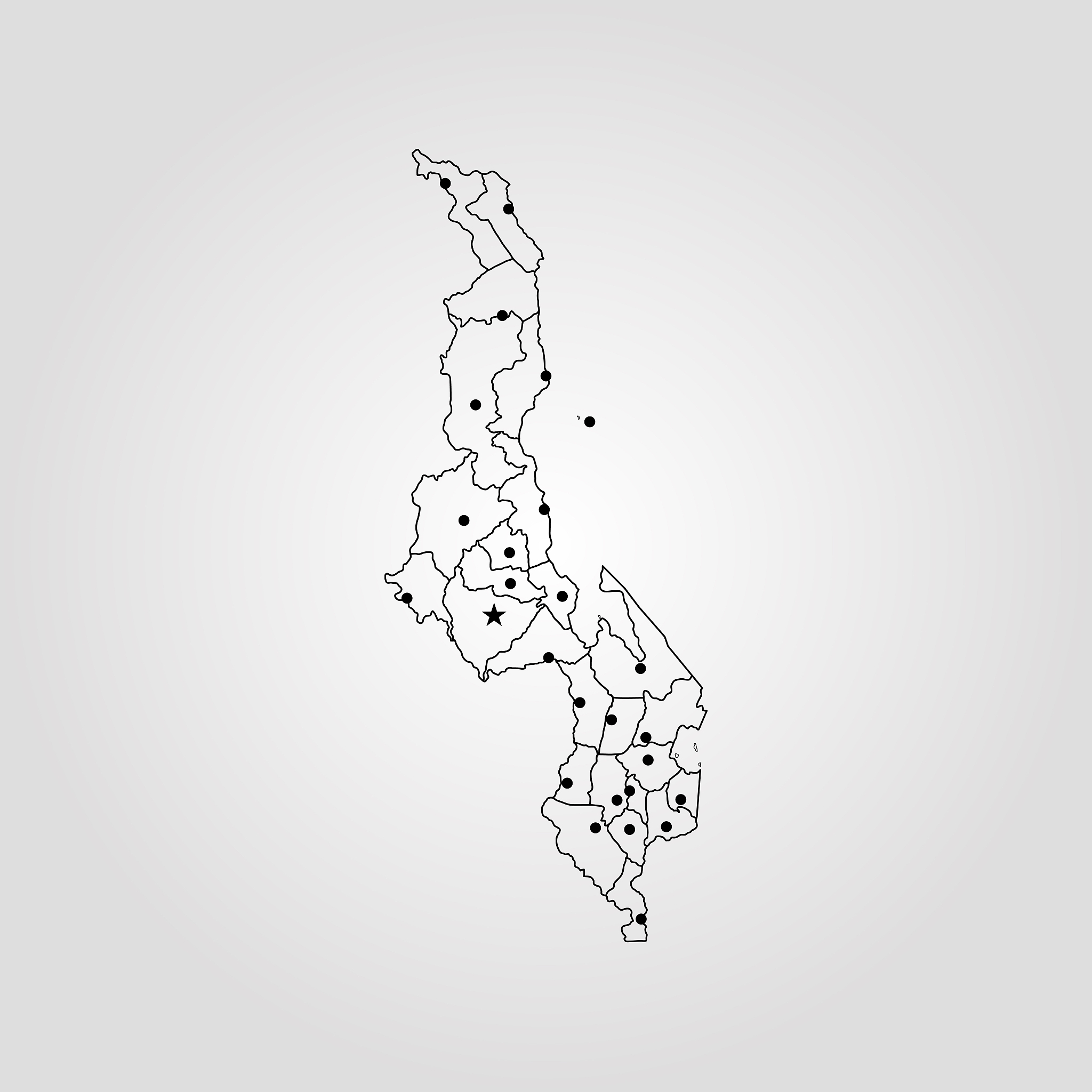 map of malawi