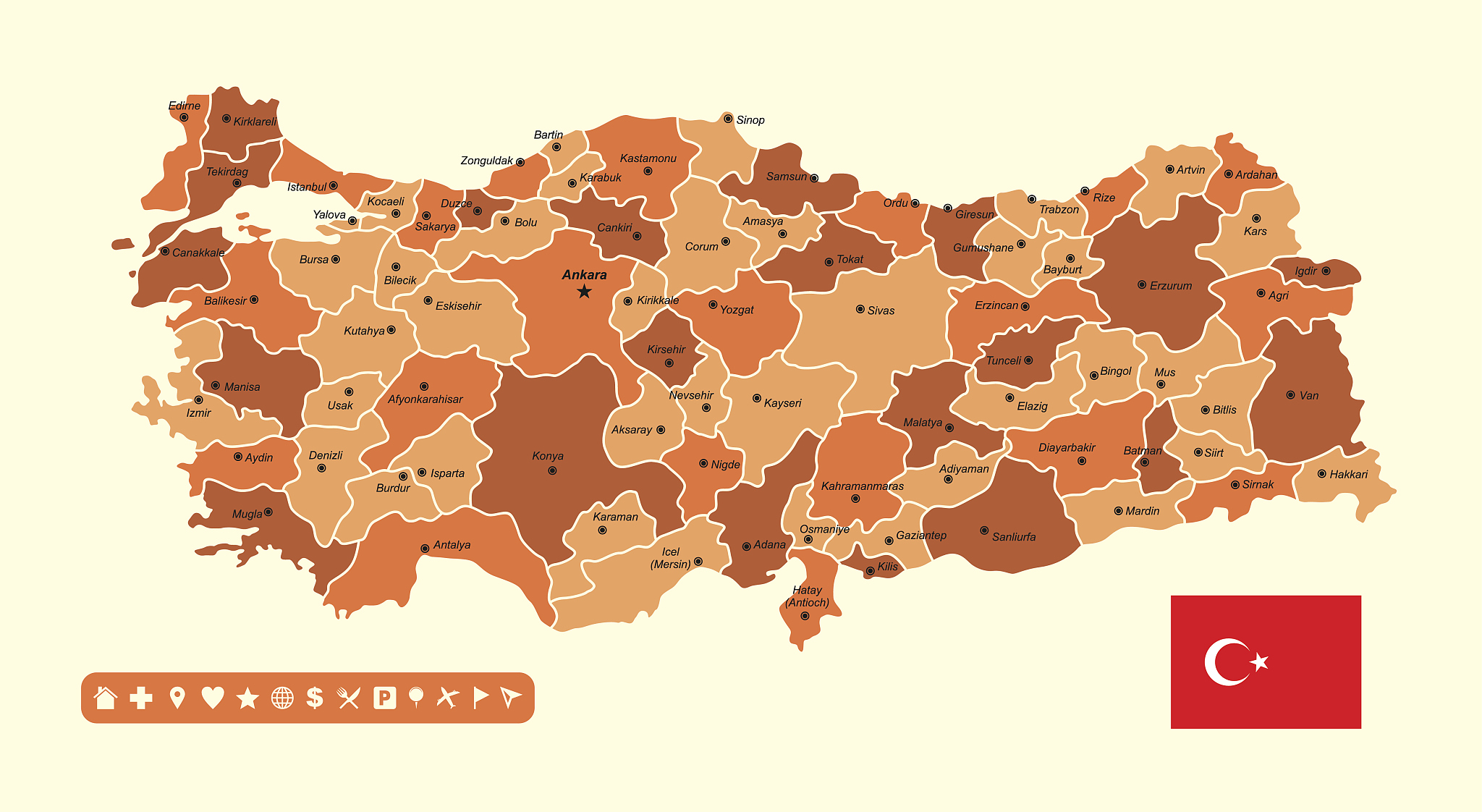 turkey map