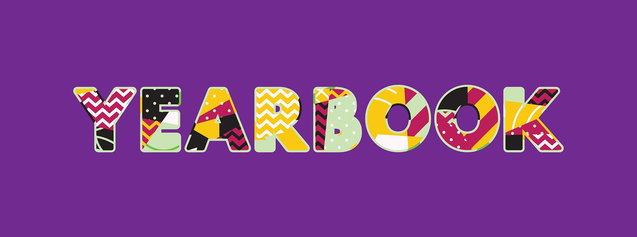 yearbook concept word art illustration
