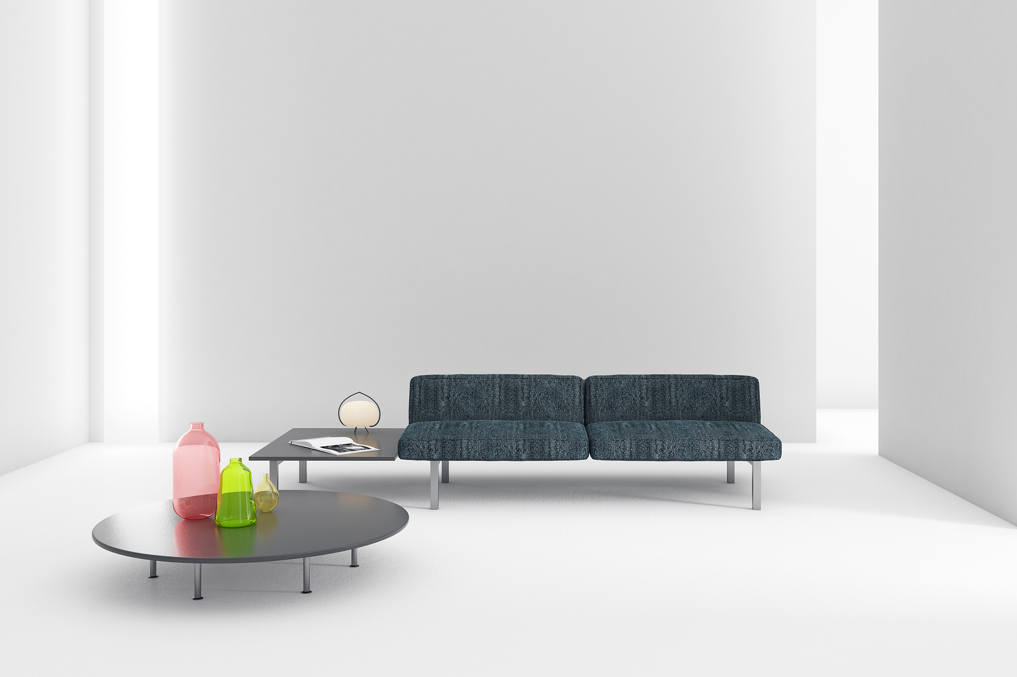 white living room