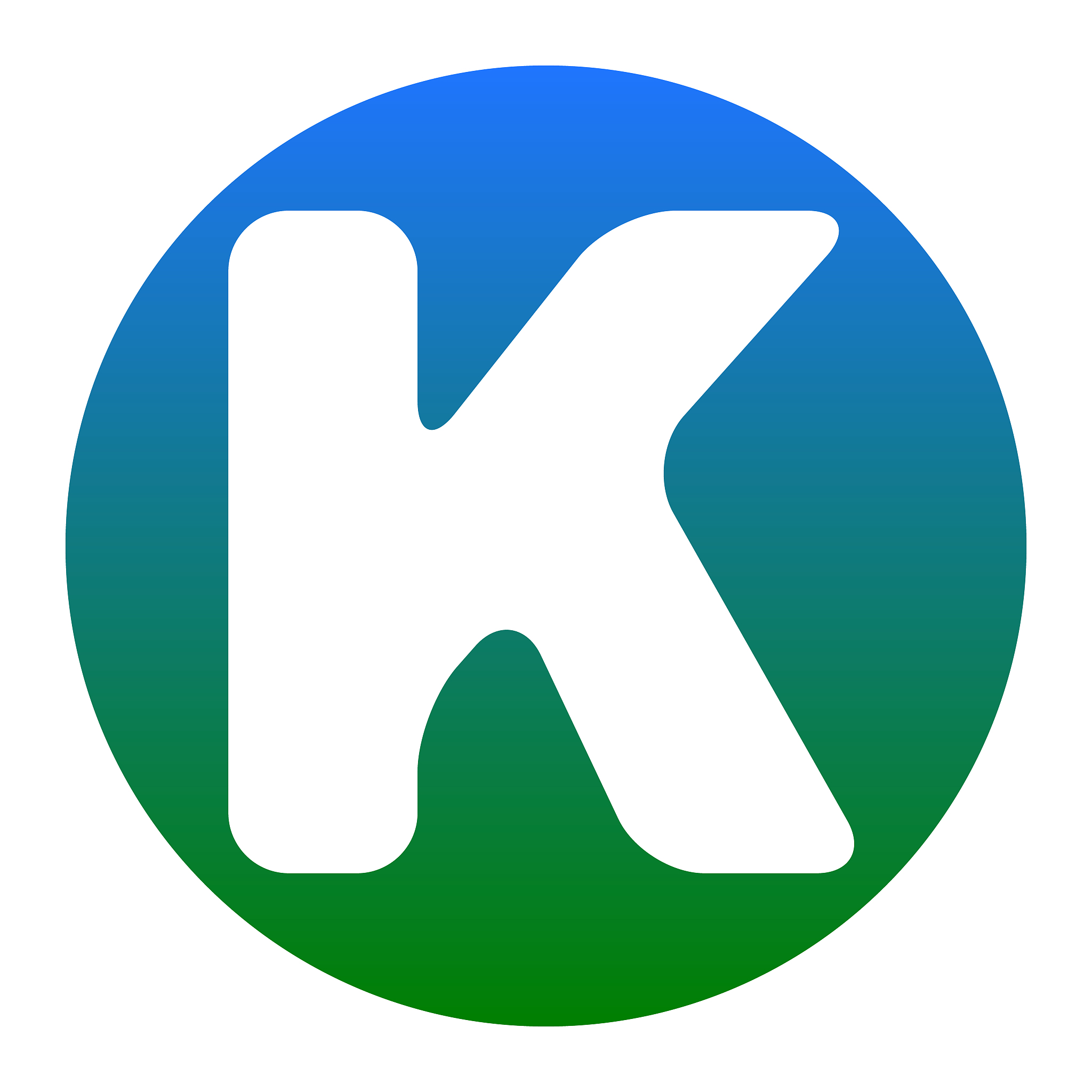letter k sign design template element