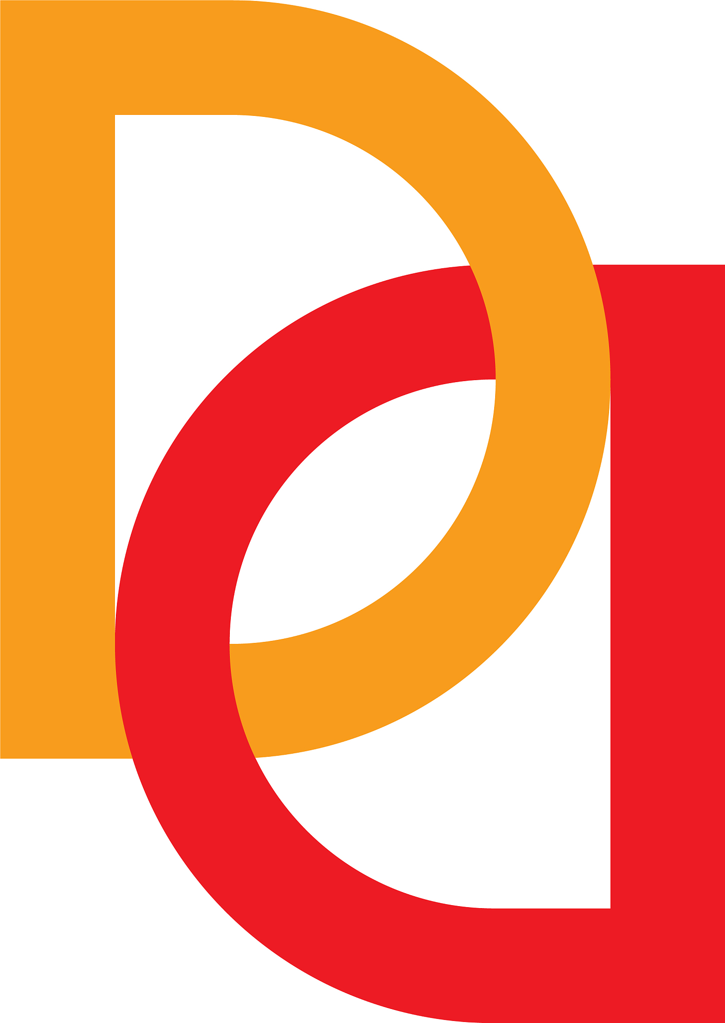 l<strong>e</strong>tter dd linked colorful logo