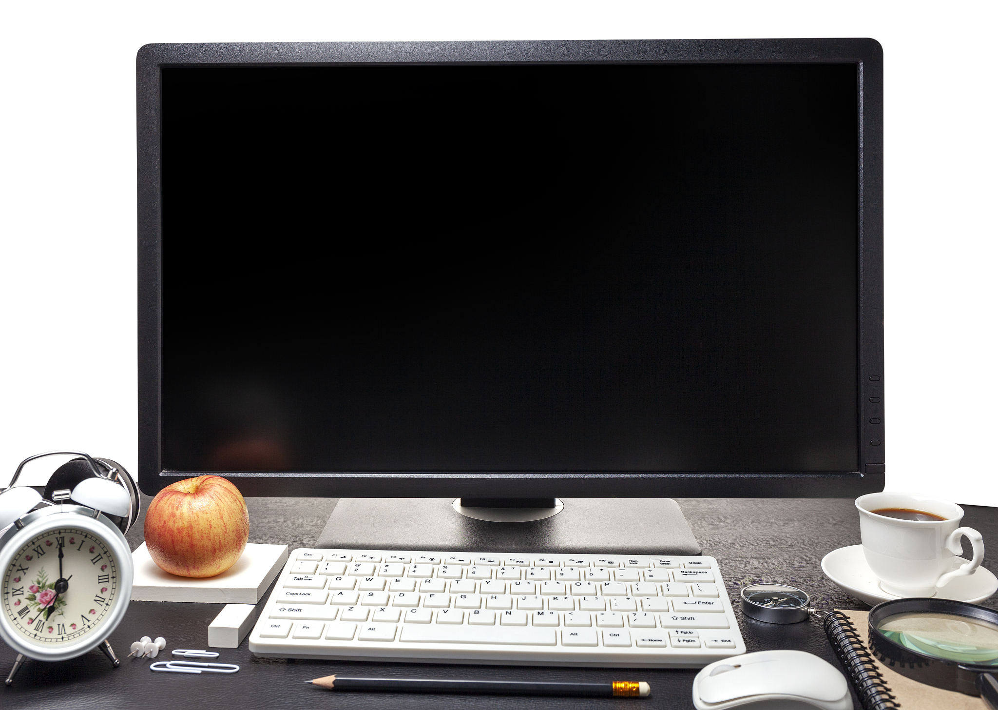 computer on table
