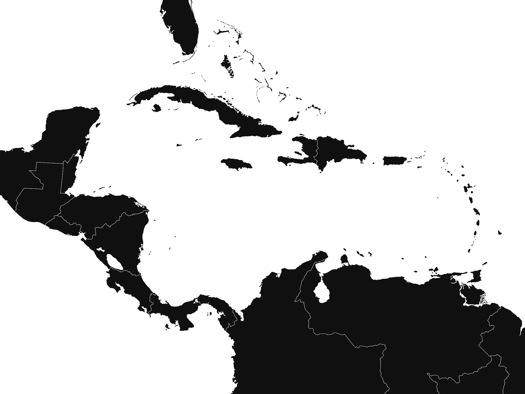map of central america