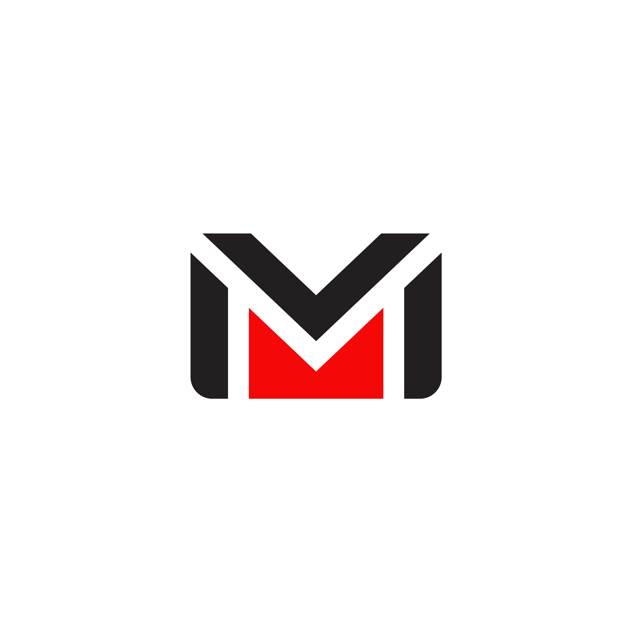 mail letter icon logo design template
