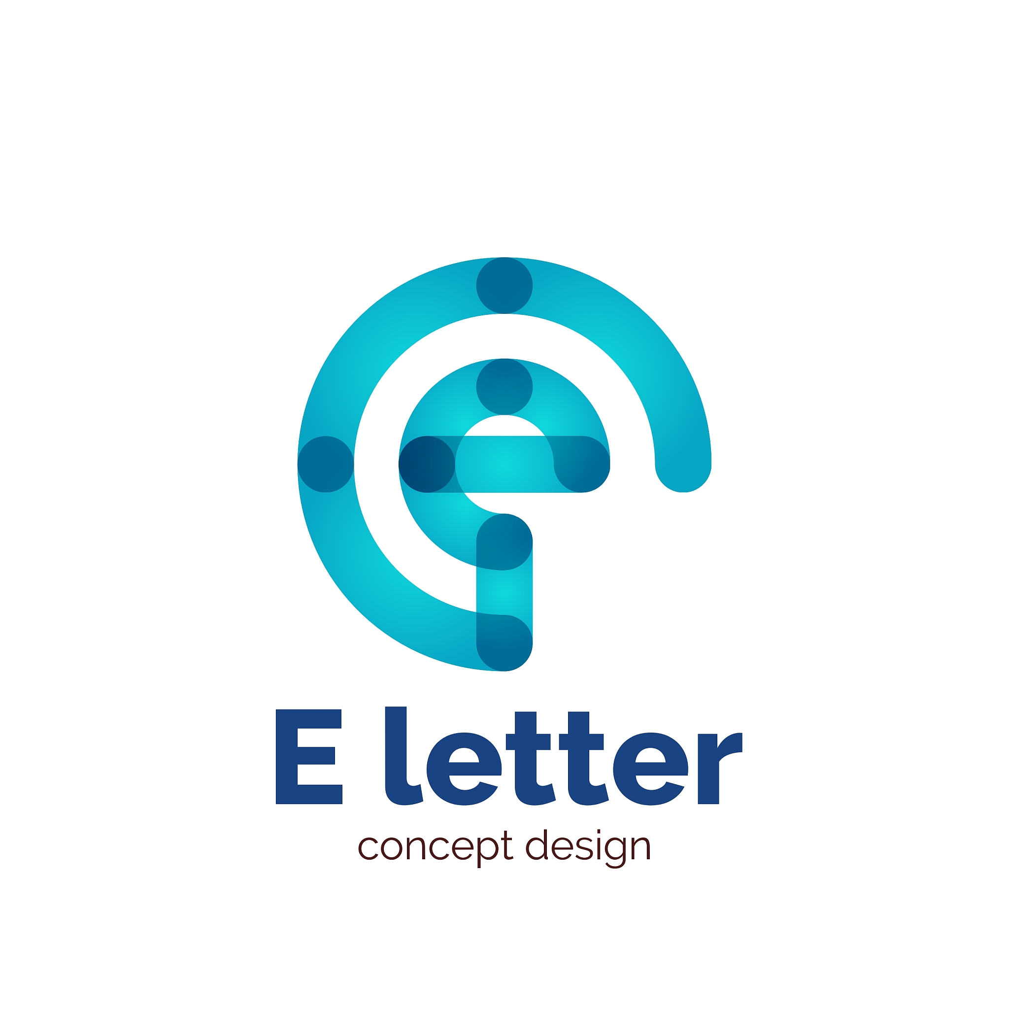 modern minimalistic letter concept logo