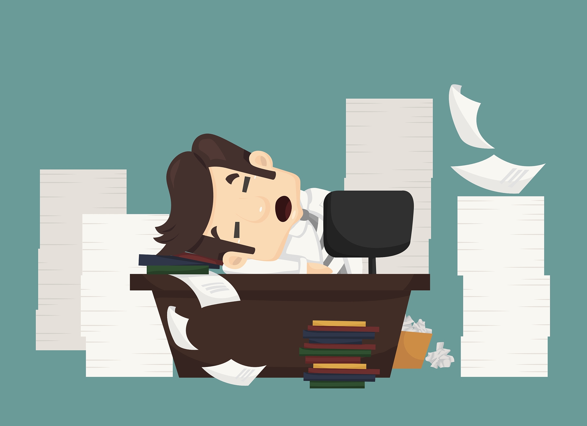 businessman sleeping