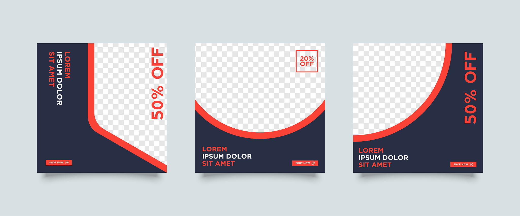 fashion social media post template