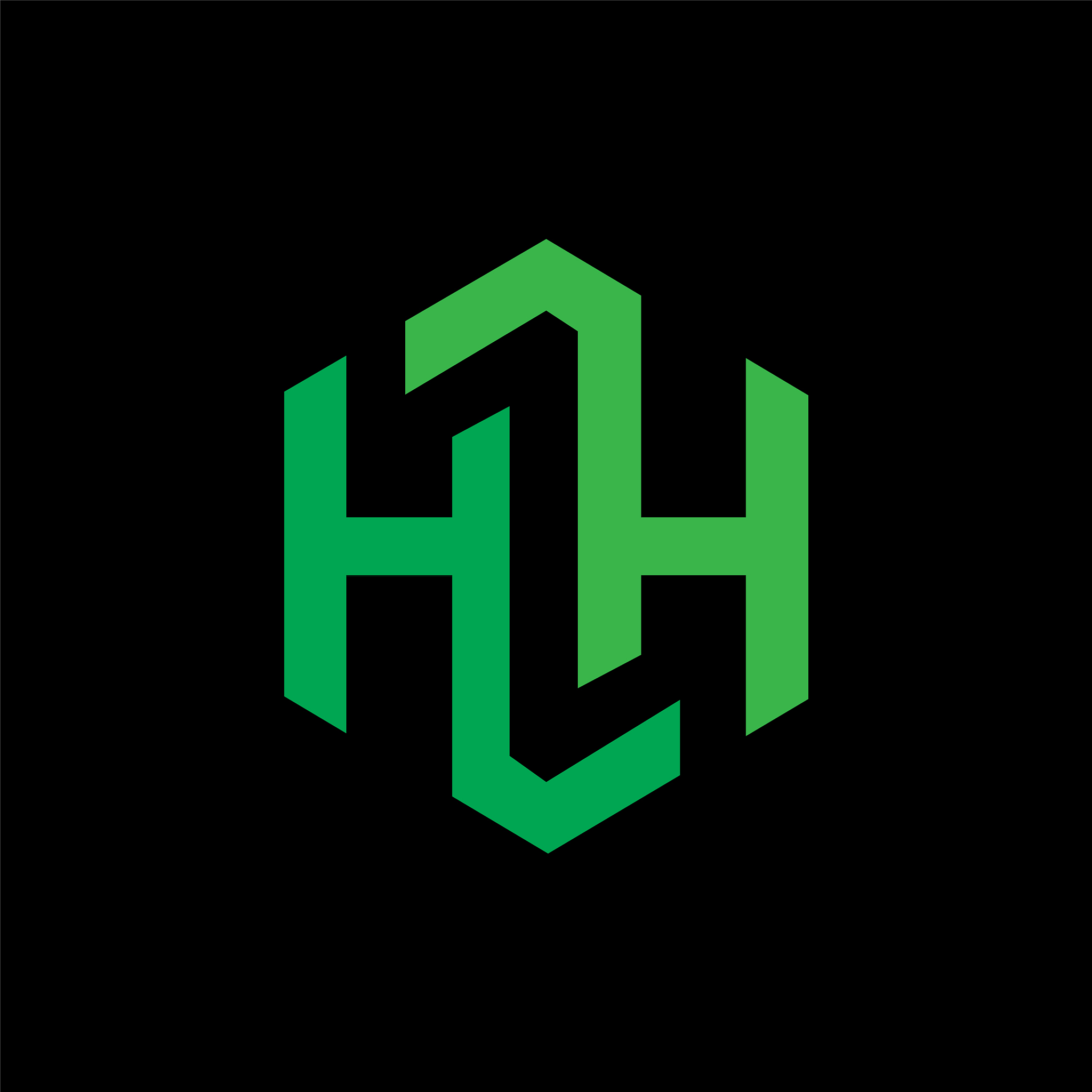initial letter hh or h logo design template