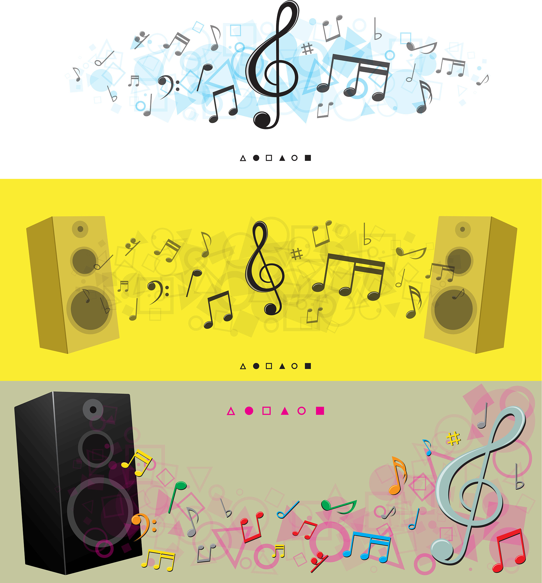 modern simple notes panoramic backgrounds