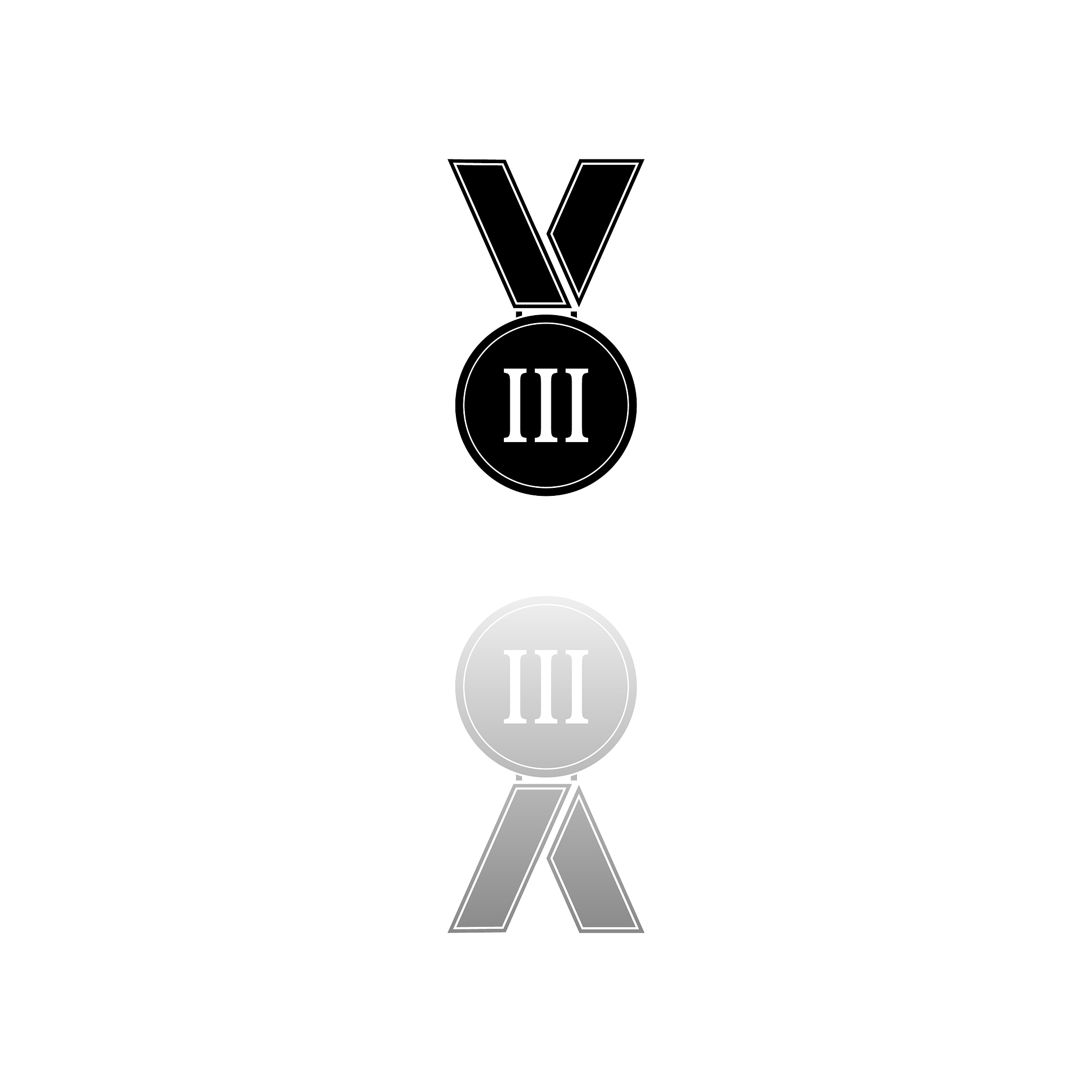 medal icon flat