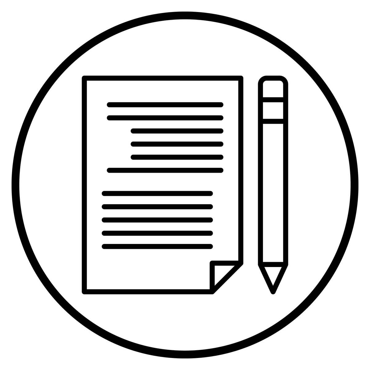 矢量设计写作图标风格