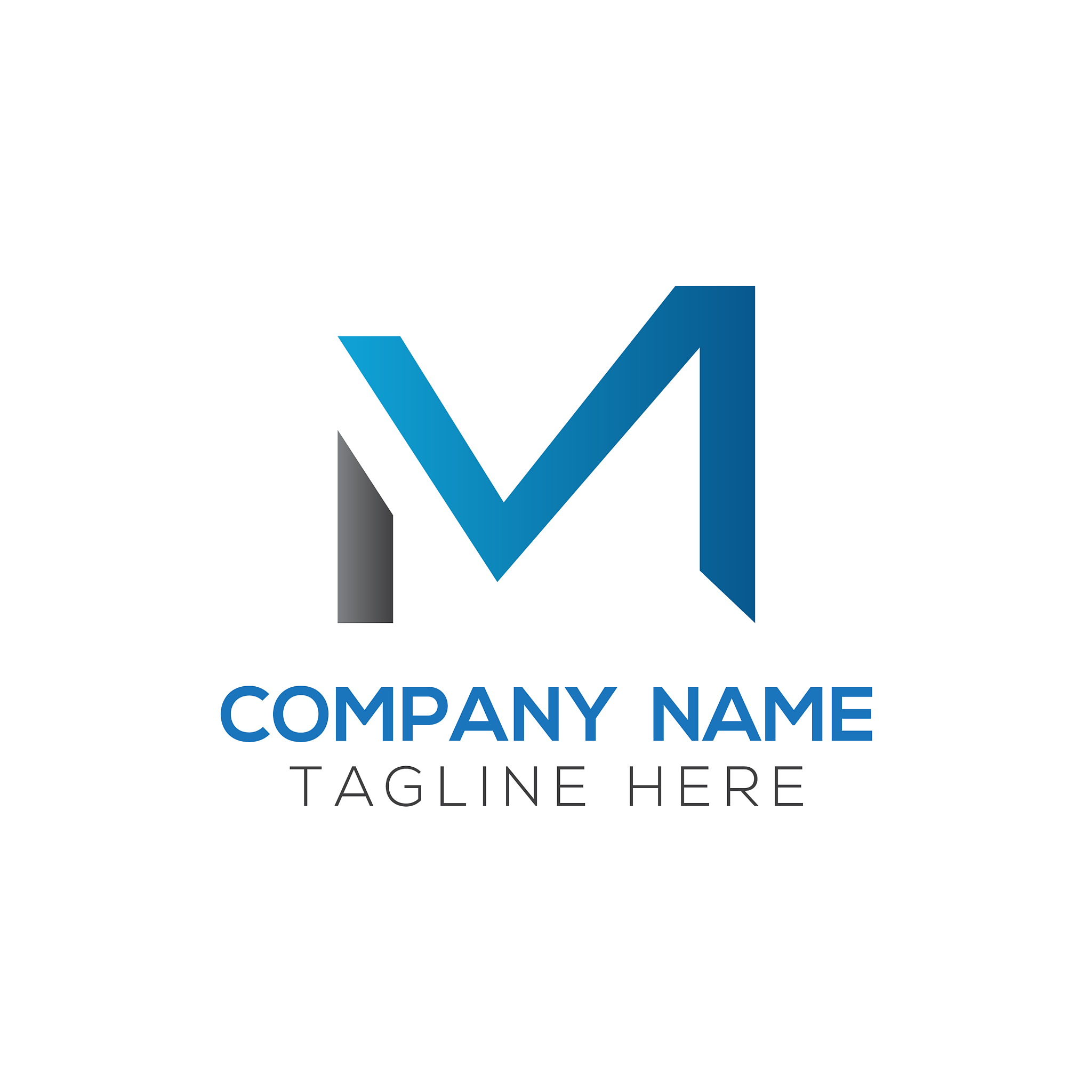 initial mn letter logo design template abstract