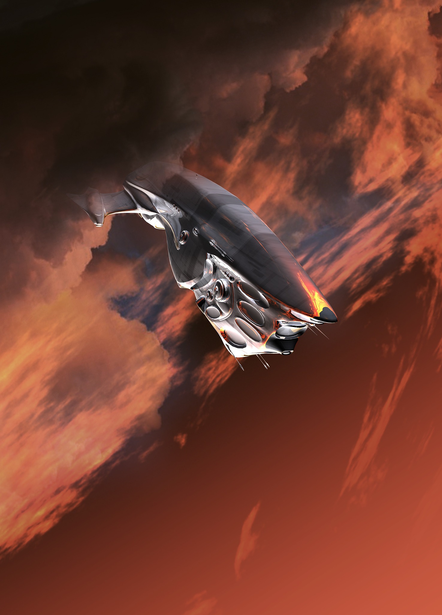 写一绘画创意说明题目为慧星未来图中有悬浮的车有一只手有飞行器300字以内