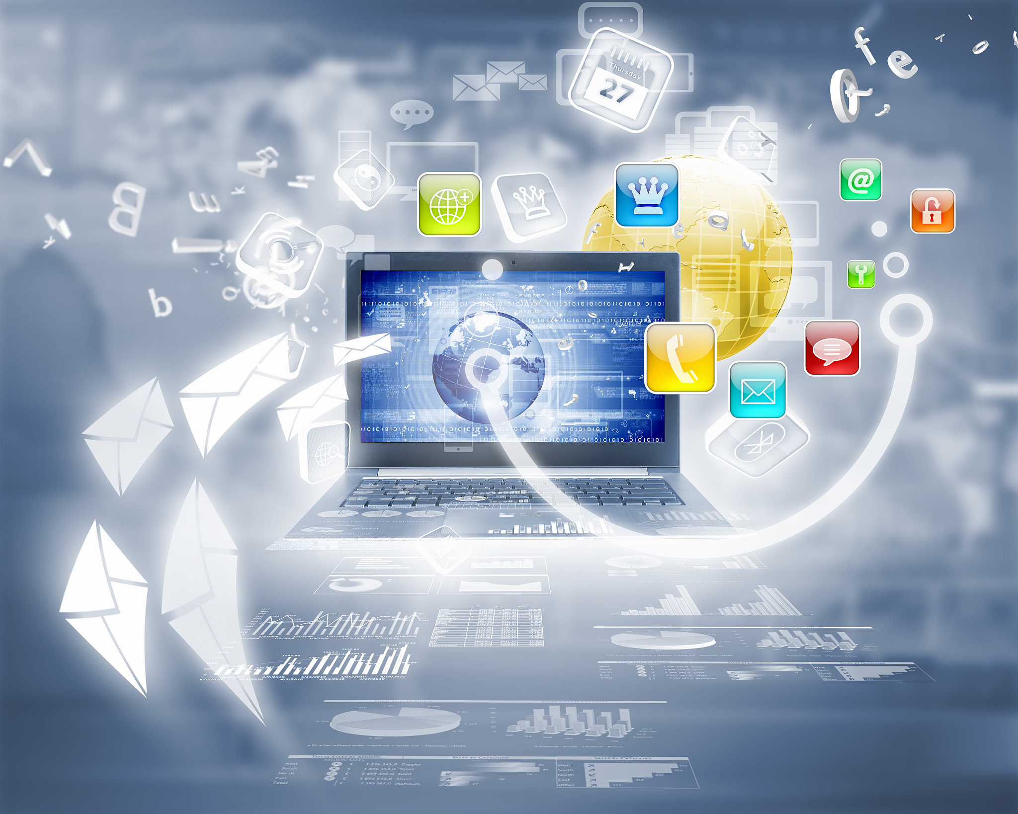 background image with laptop. background image with laptop and m