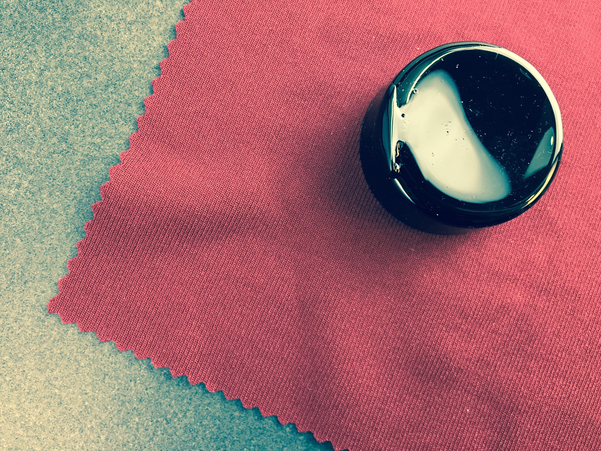 violin bow rosin on a towel