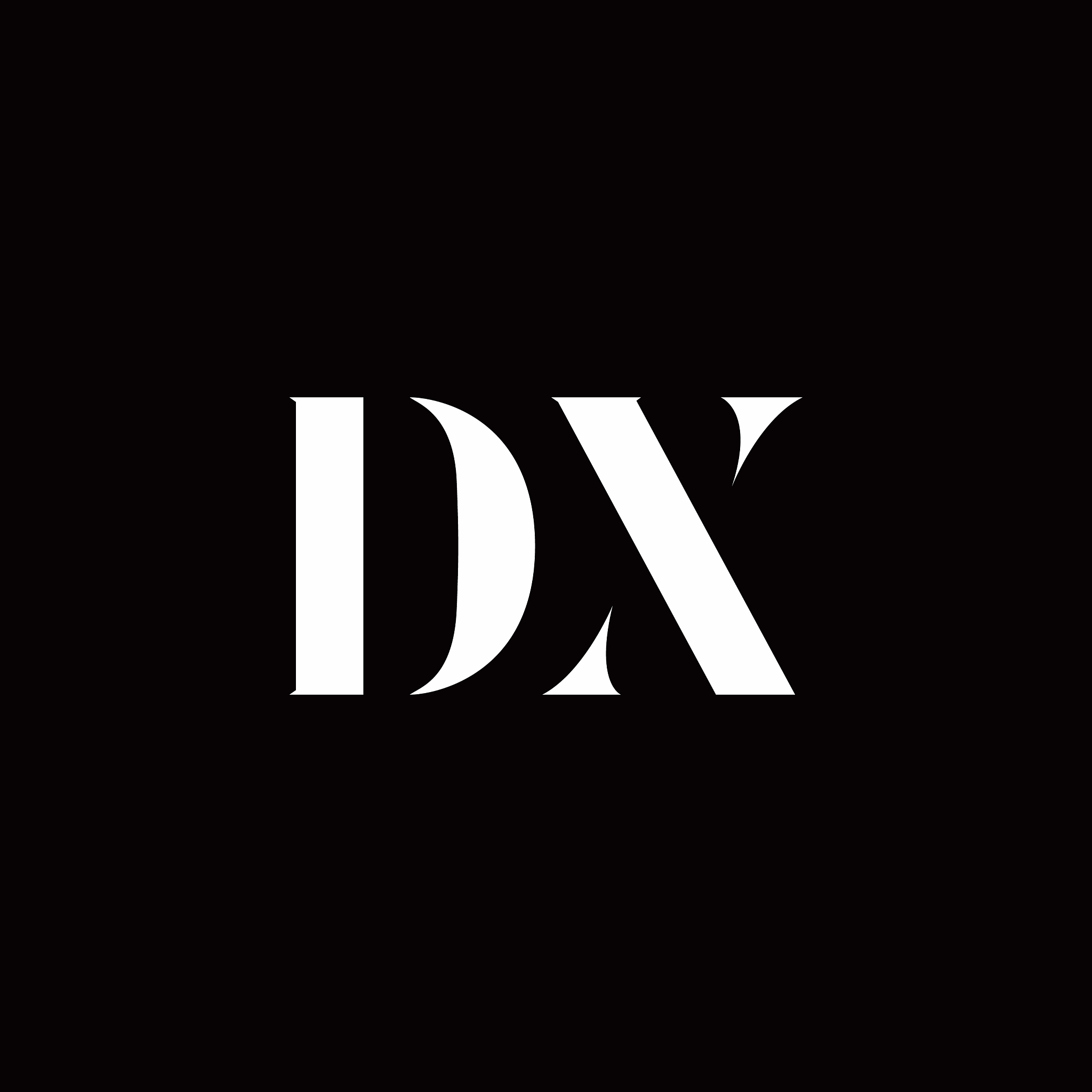 dx logo letter initial logo designs template