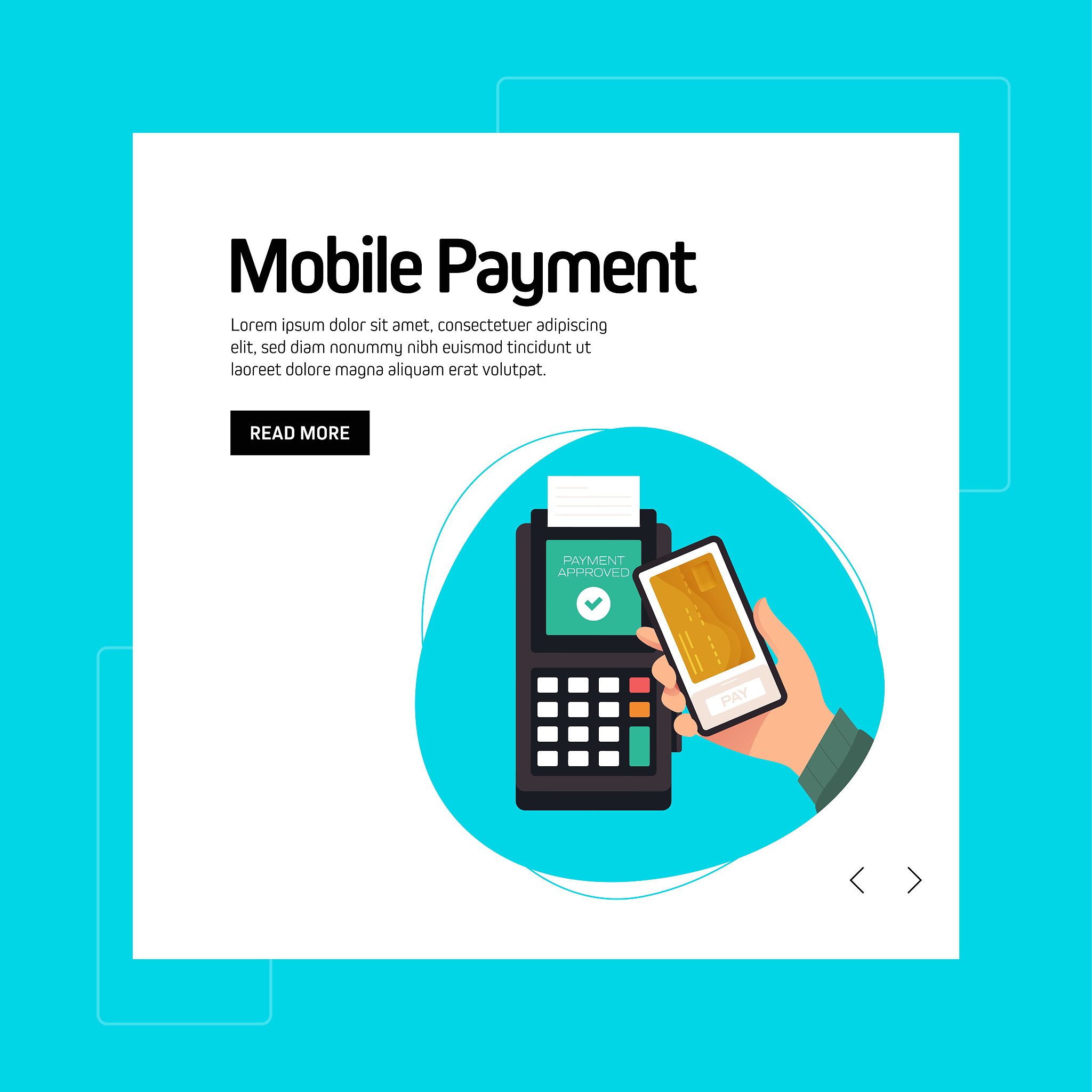 the new normal concept - mobile payment payment vector illustrat
