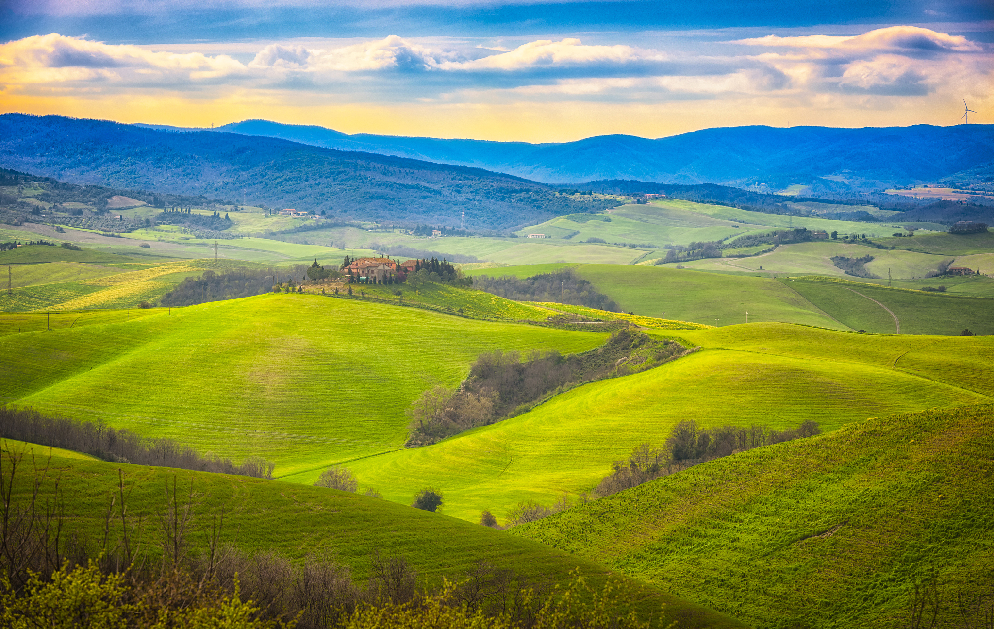 rolling italian landscape
