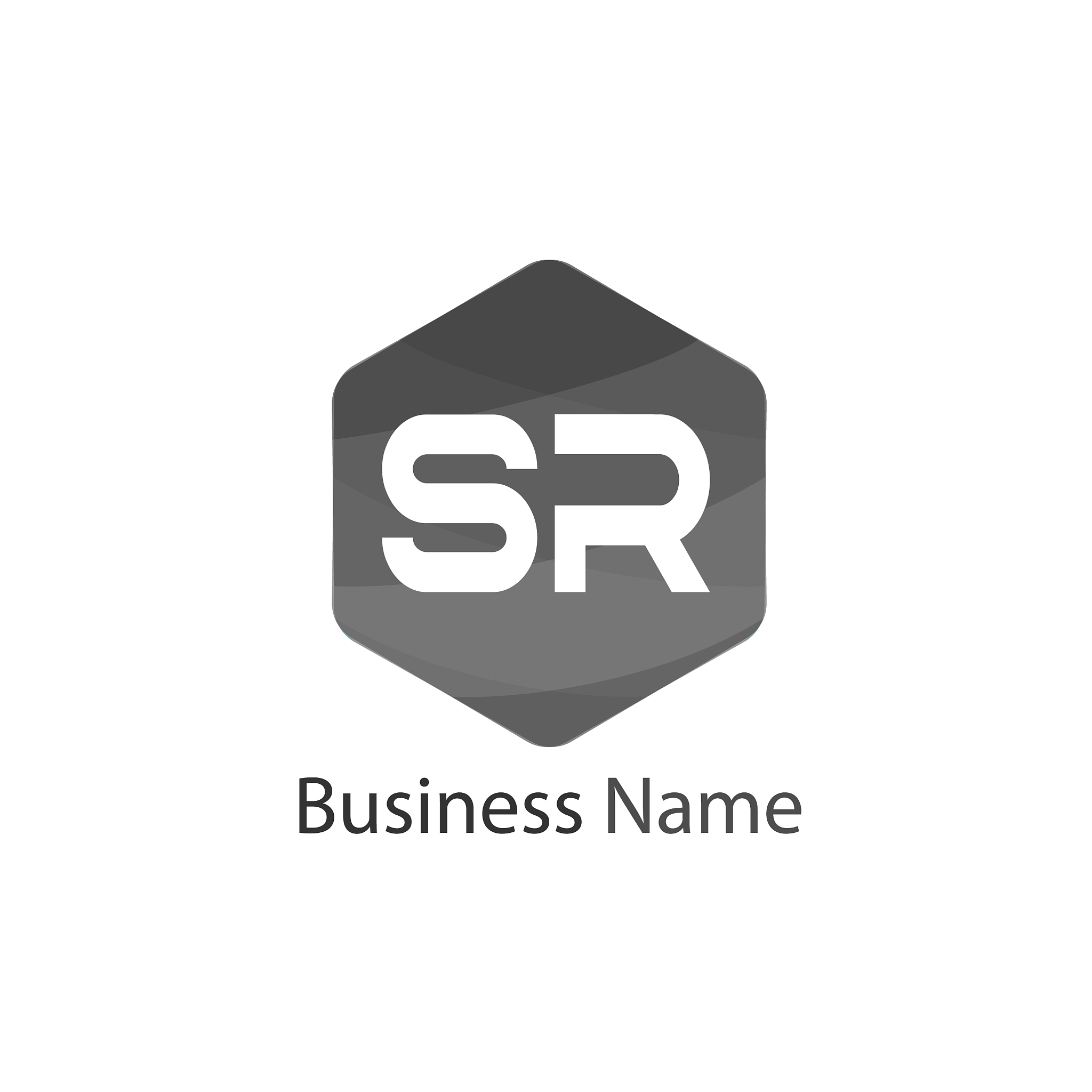 initial letter sr logo template design