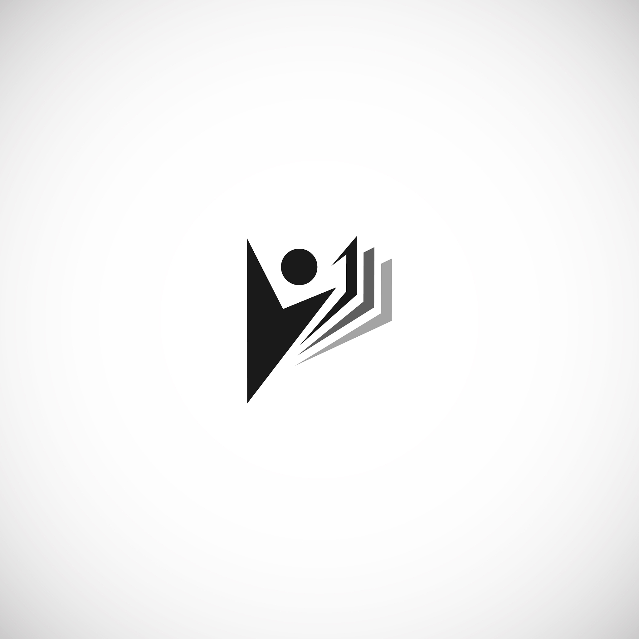 isolated abstract black color education and learn