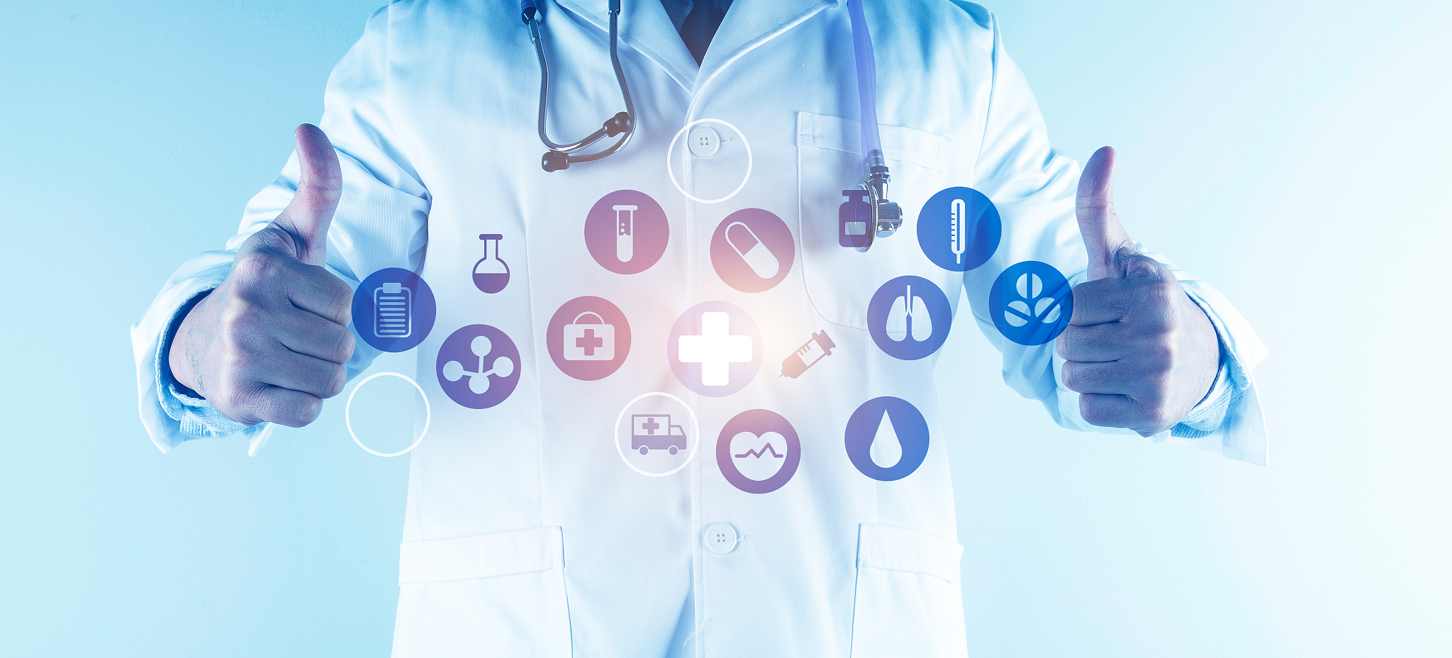 digital healthcare and network connection on hologram modern vir