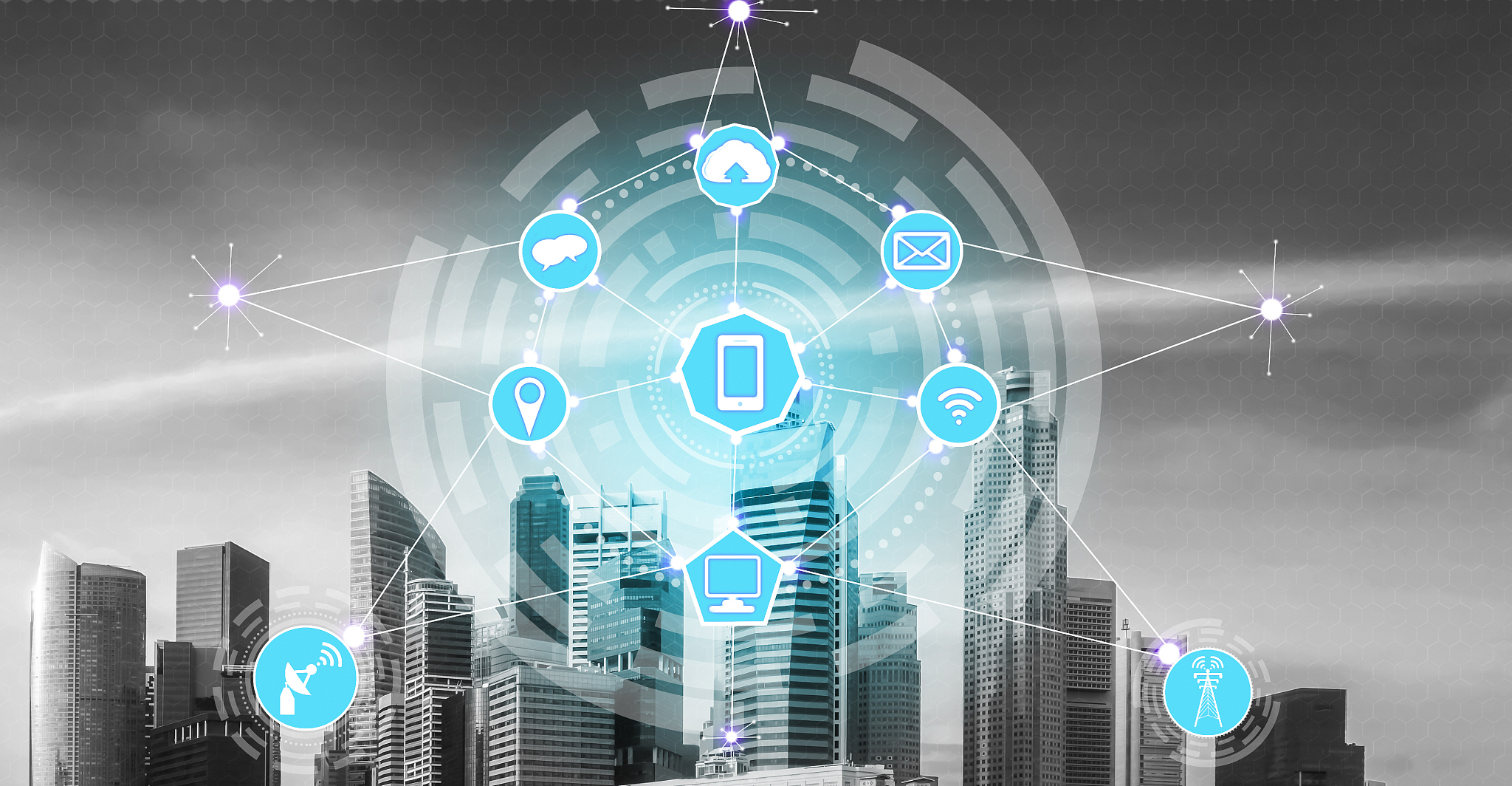 smart city and wireless communication network.