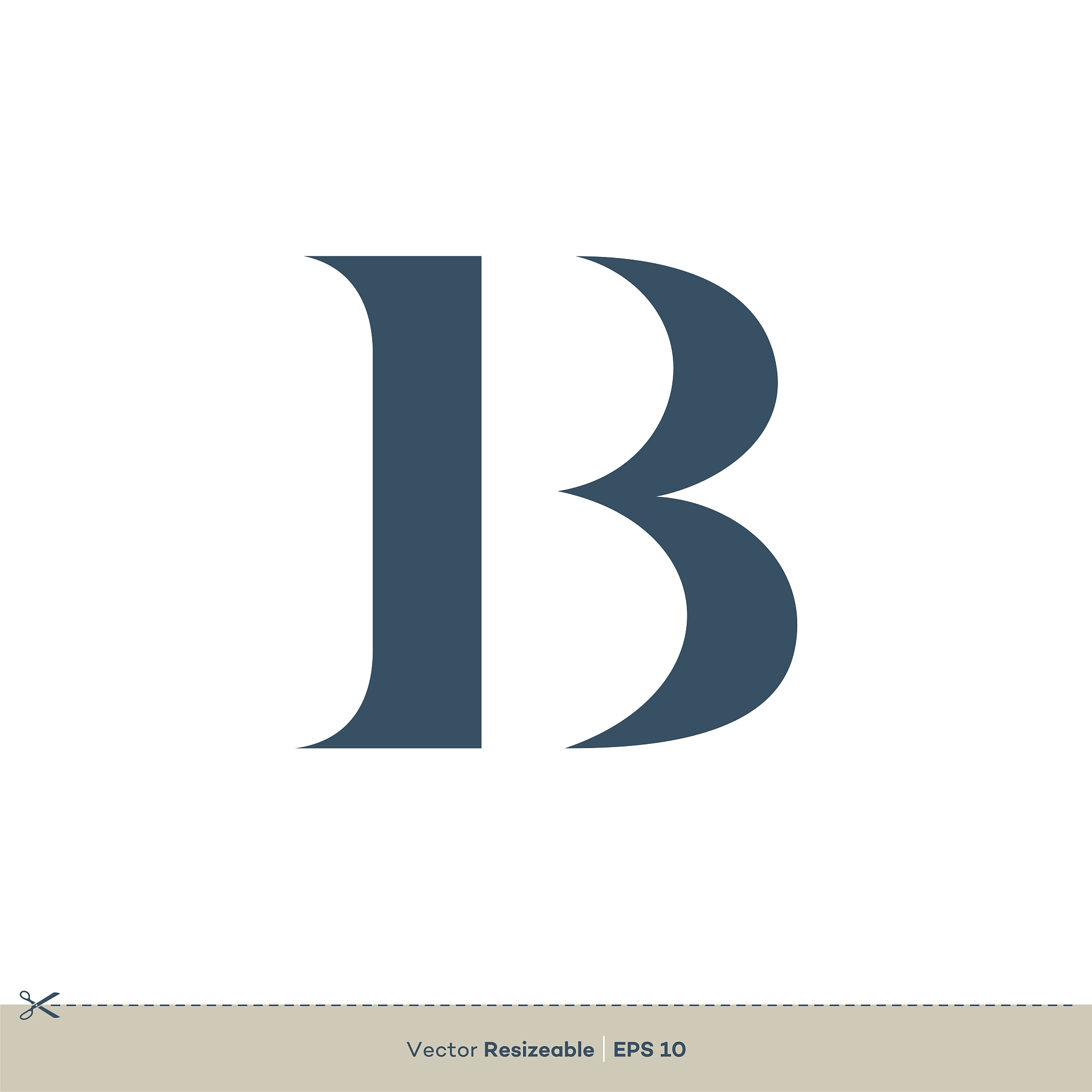b letter logo template illustration design. vector eps 10.