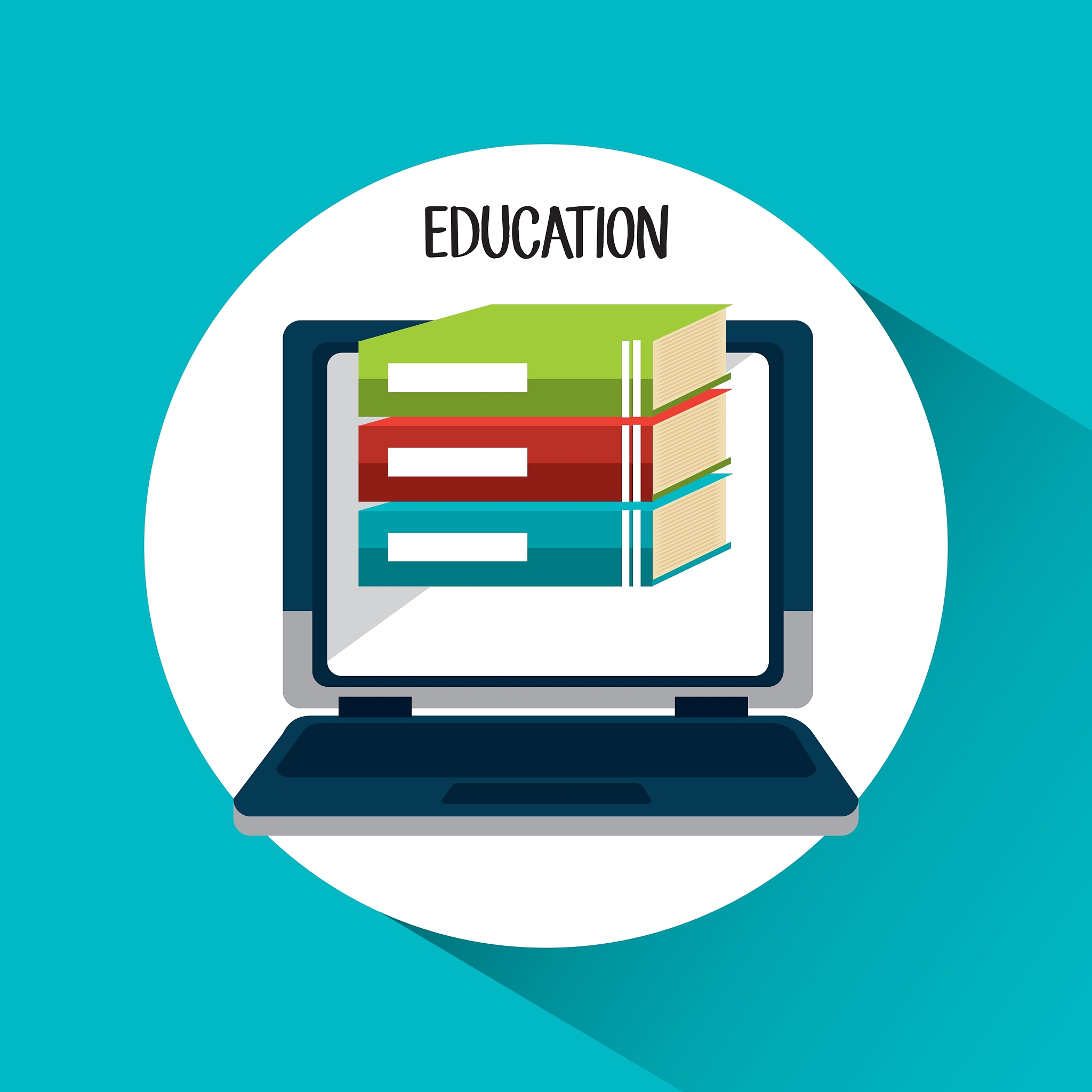 online learning education graphic