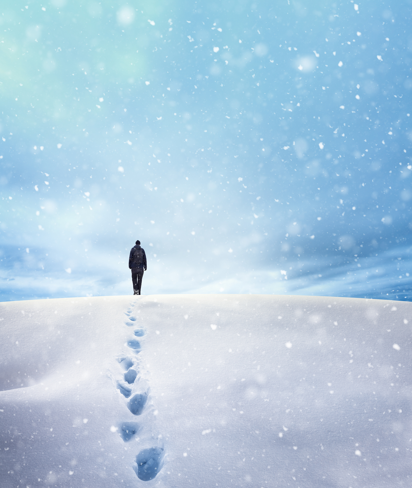 冰雪荒原中的希望之光：少年独自寻路的故事