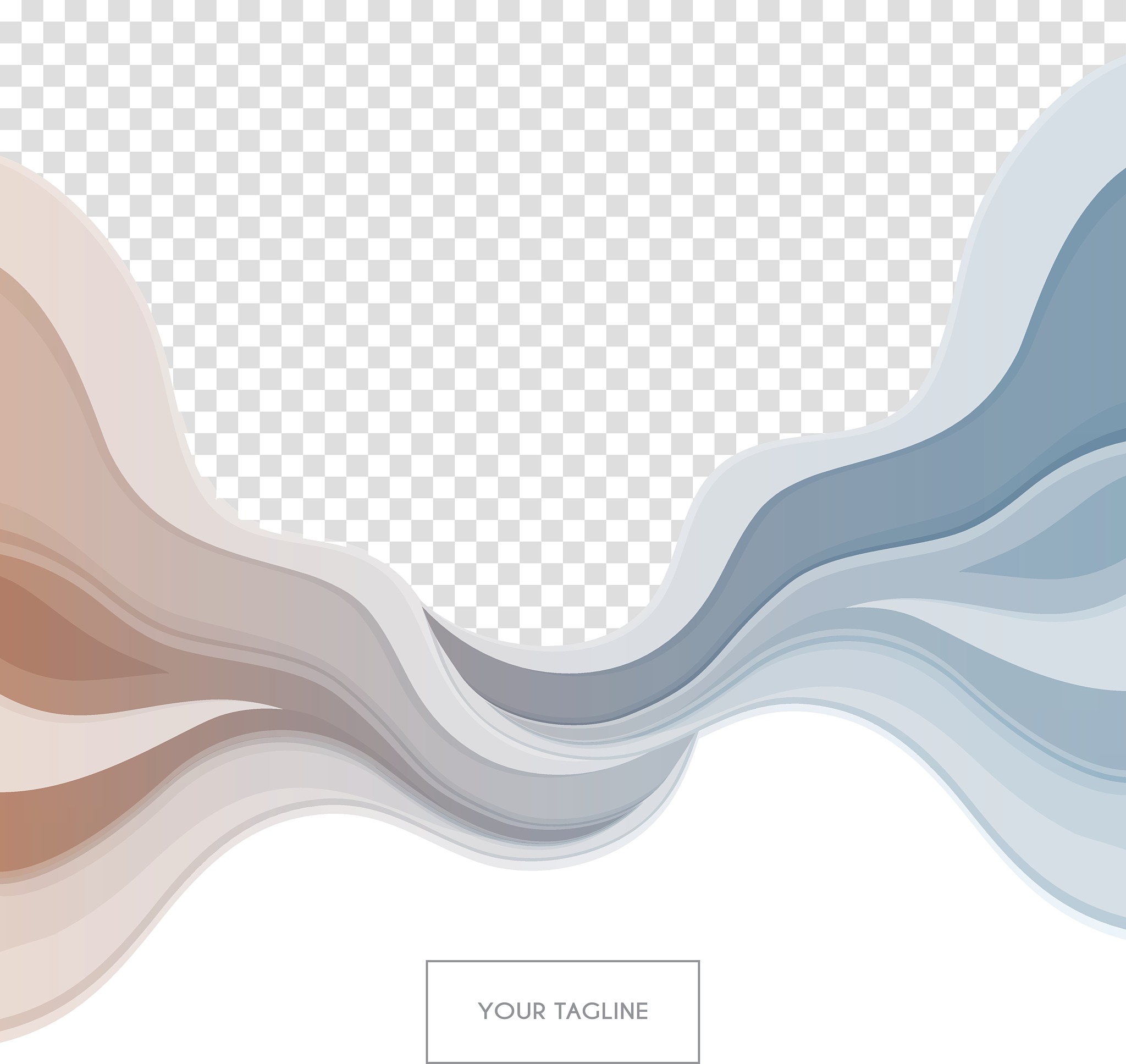 colored waves design template