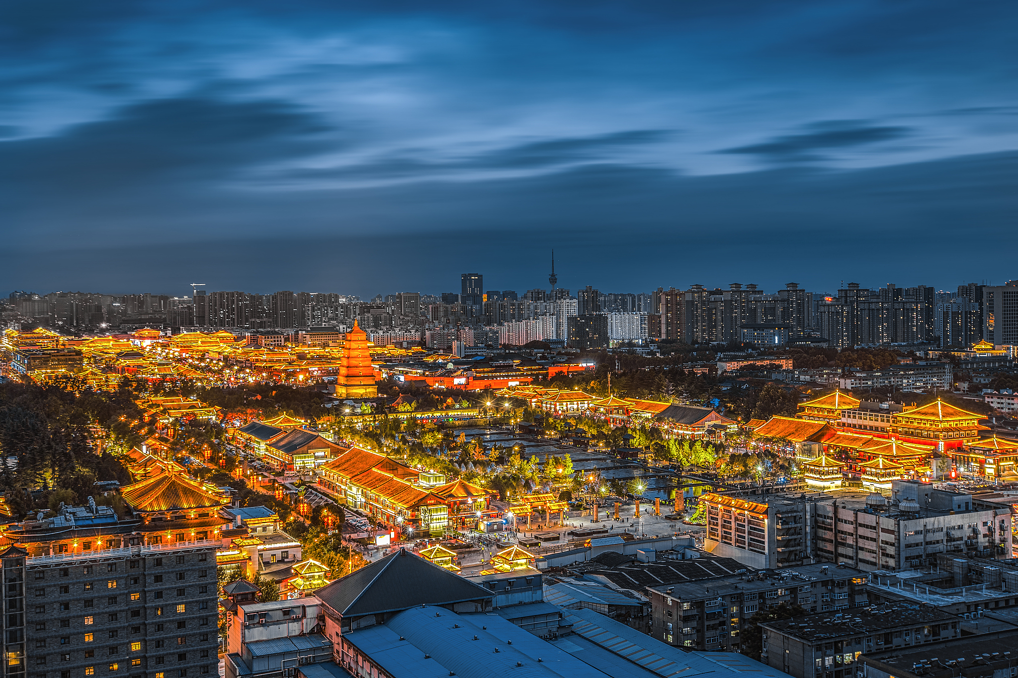 西安大唐不夜城夜景