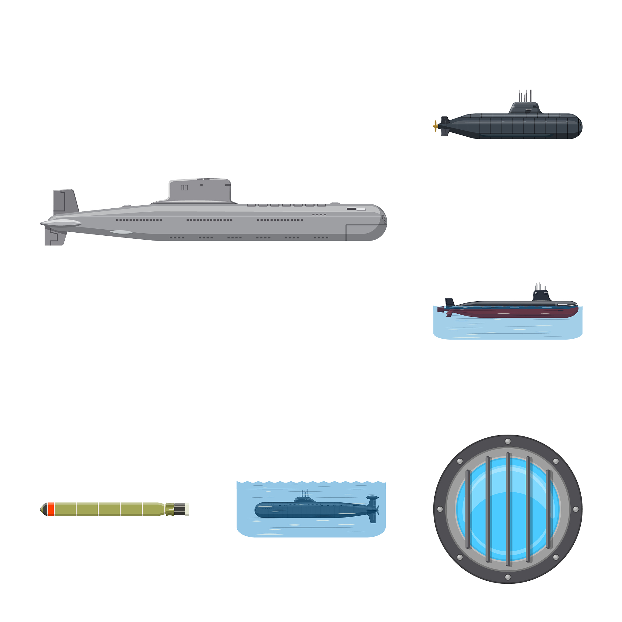 design of boat and navy icon collection of