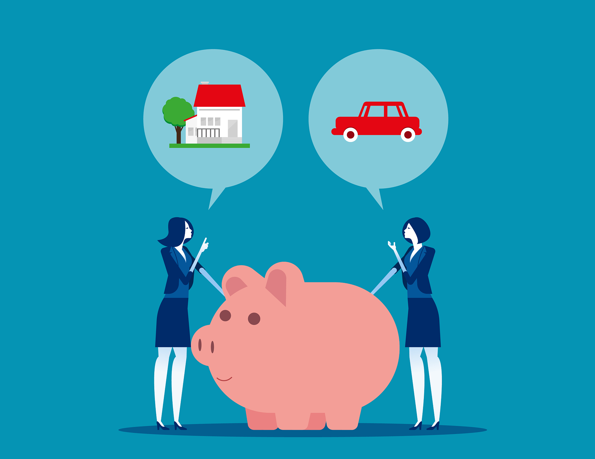 business people with different needs concept