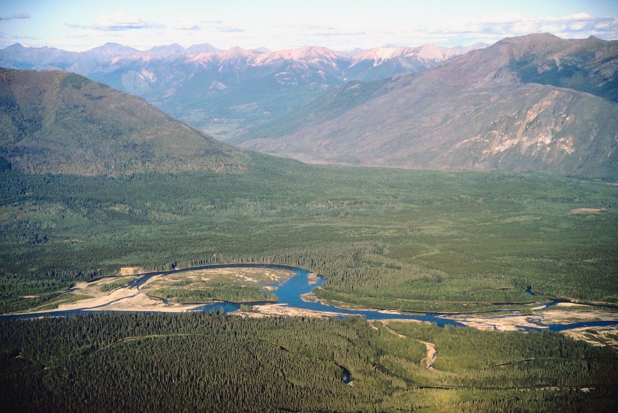 river in valley, british columbia, canada