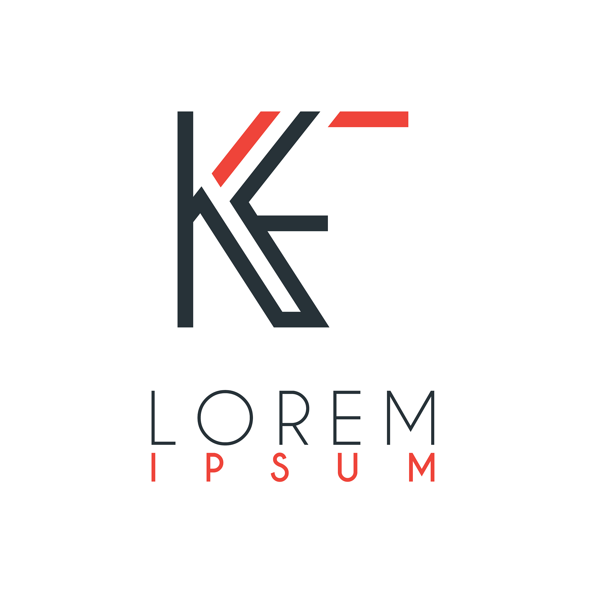 the logo between letter k and letter f or kf